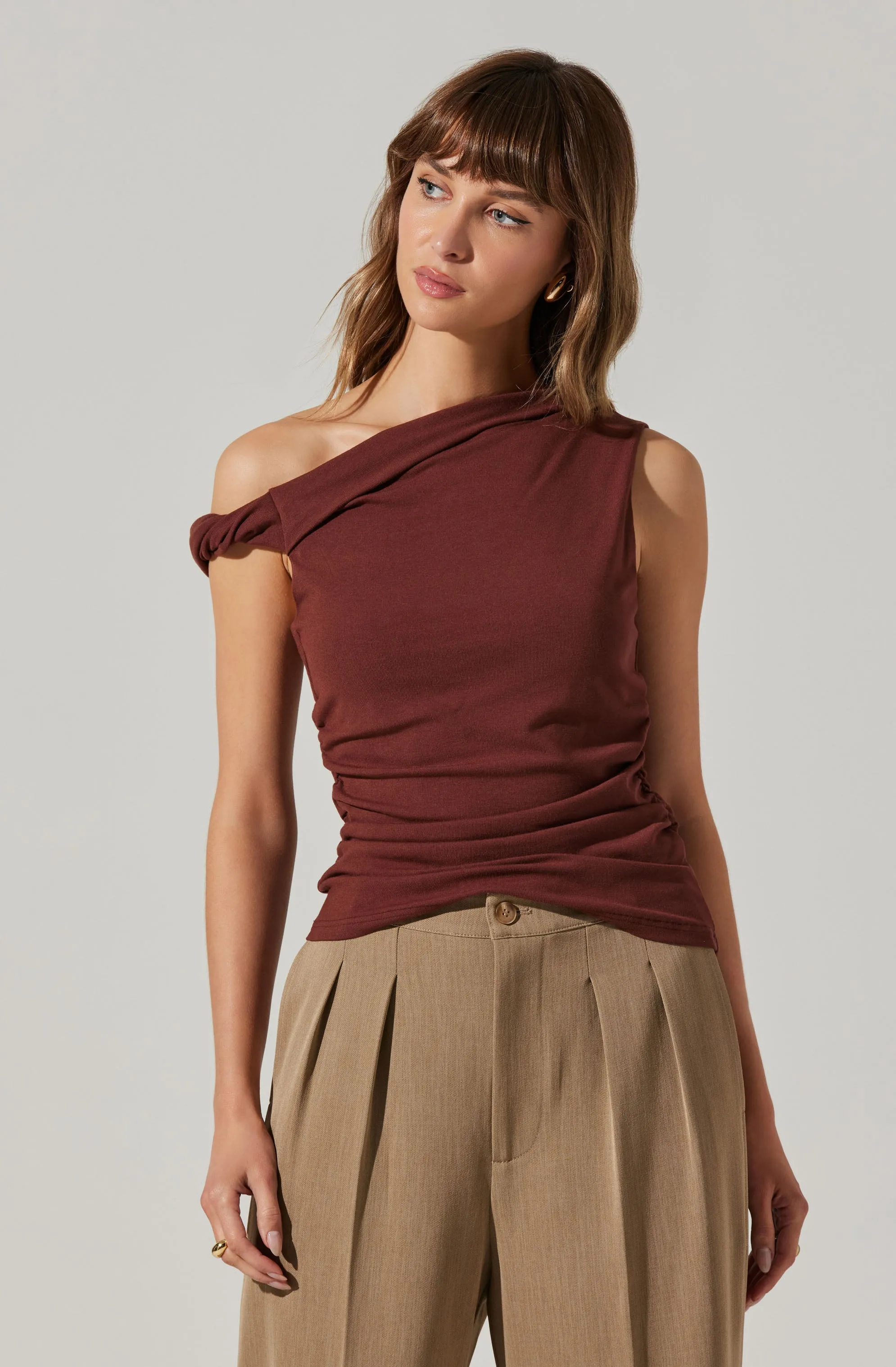 Zivon Asymmetrical Sleeveless Top sold by Astr product image thumbnail 3