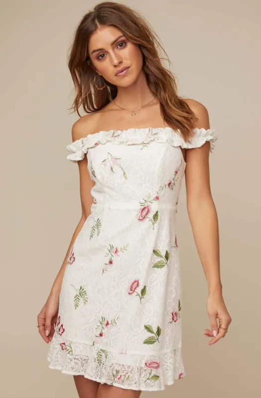 Monte Floral Mini Dress sold by Astr