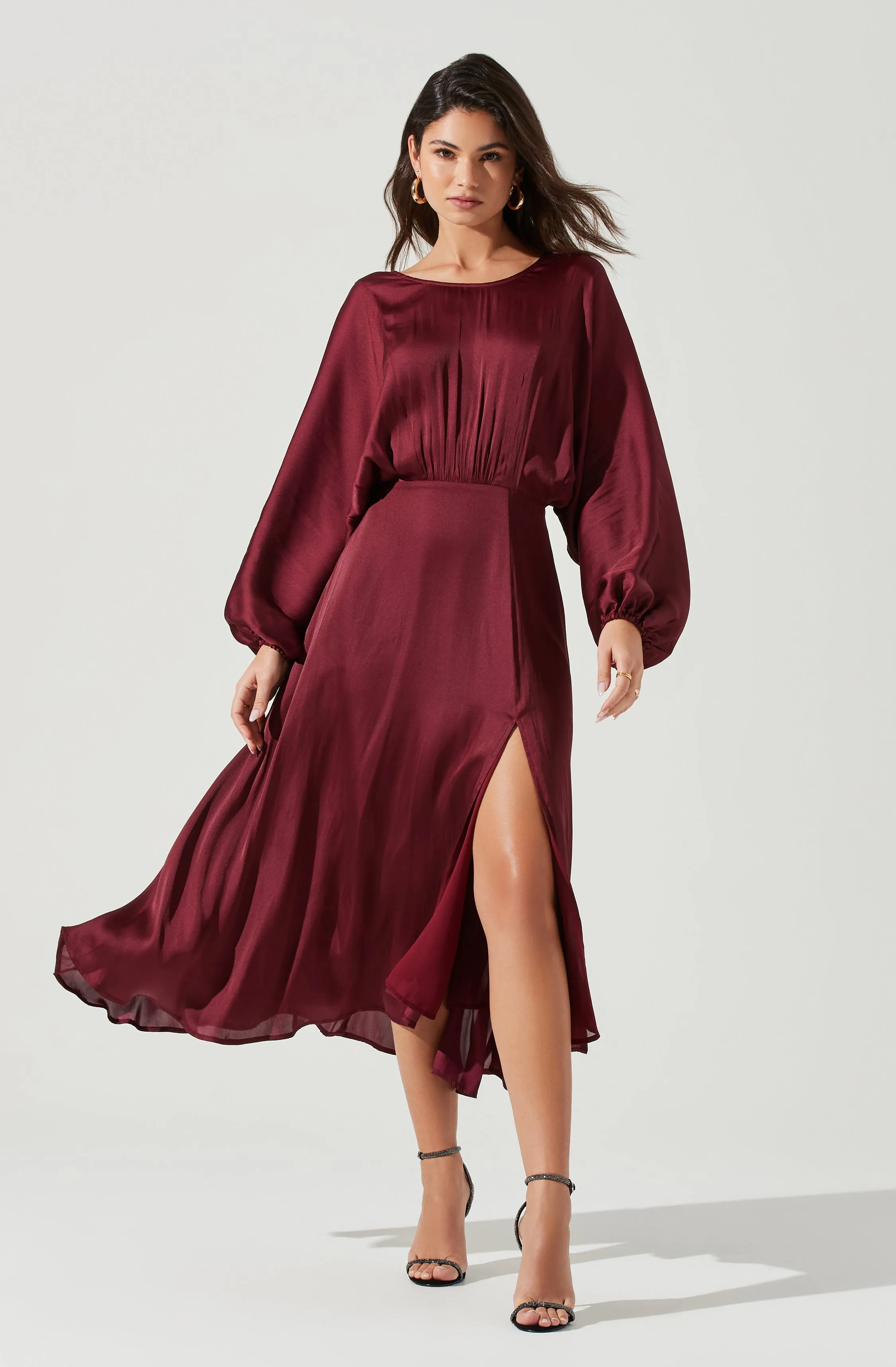 Marin Dolman Sleeve Midi Dress sold by Astr