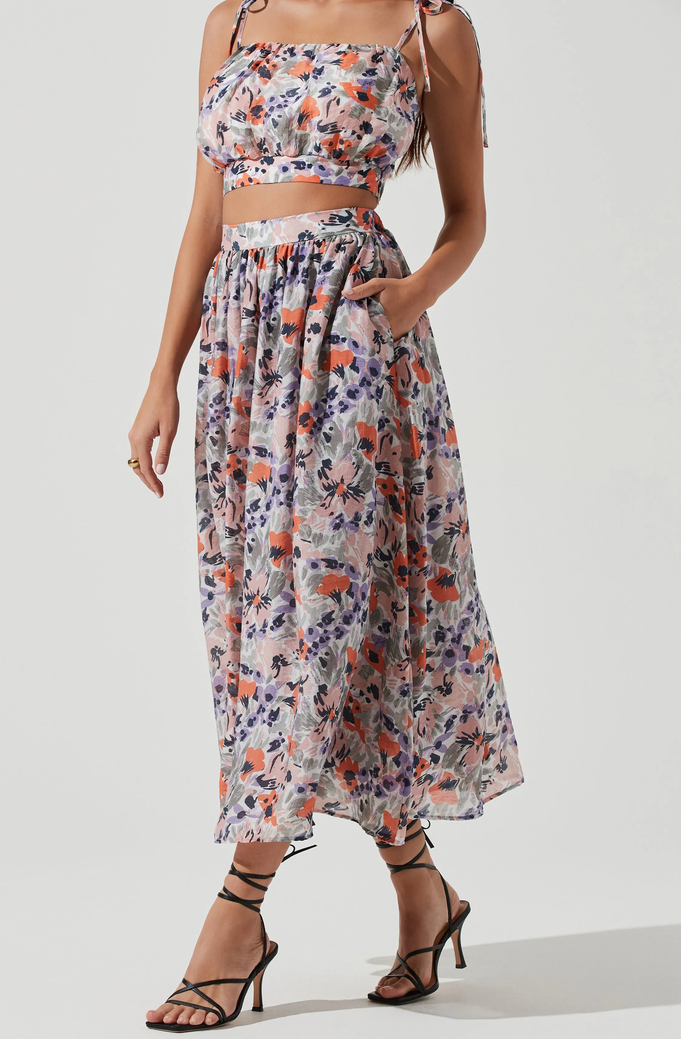 Terra Bella Floral Maxi Skirt sold by Astr product image thumbnail 2
