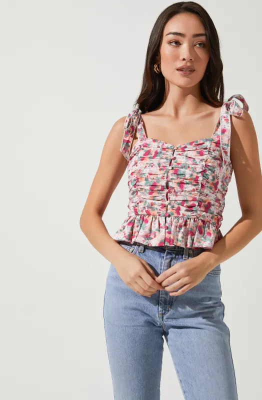 Duffy Floral Top sold by Astr