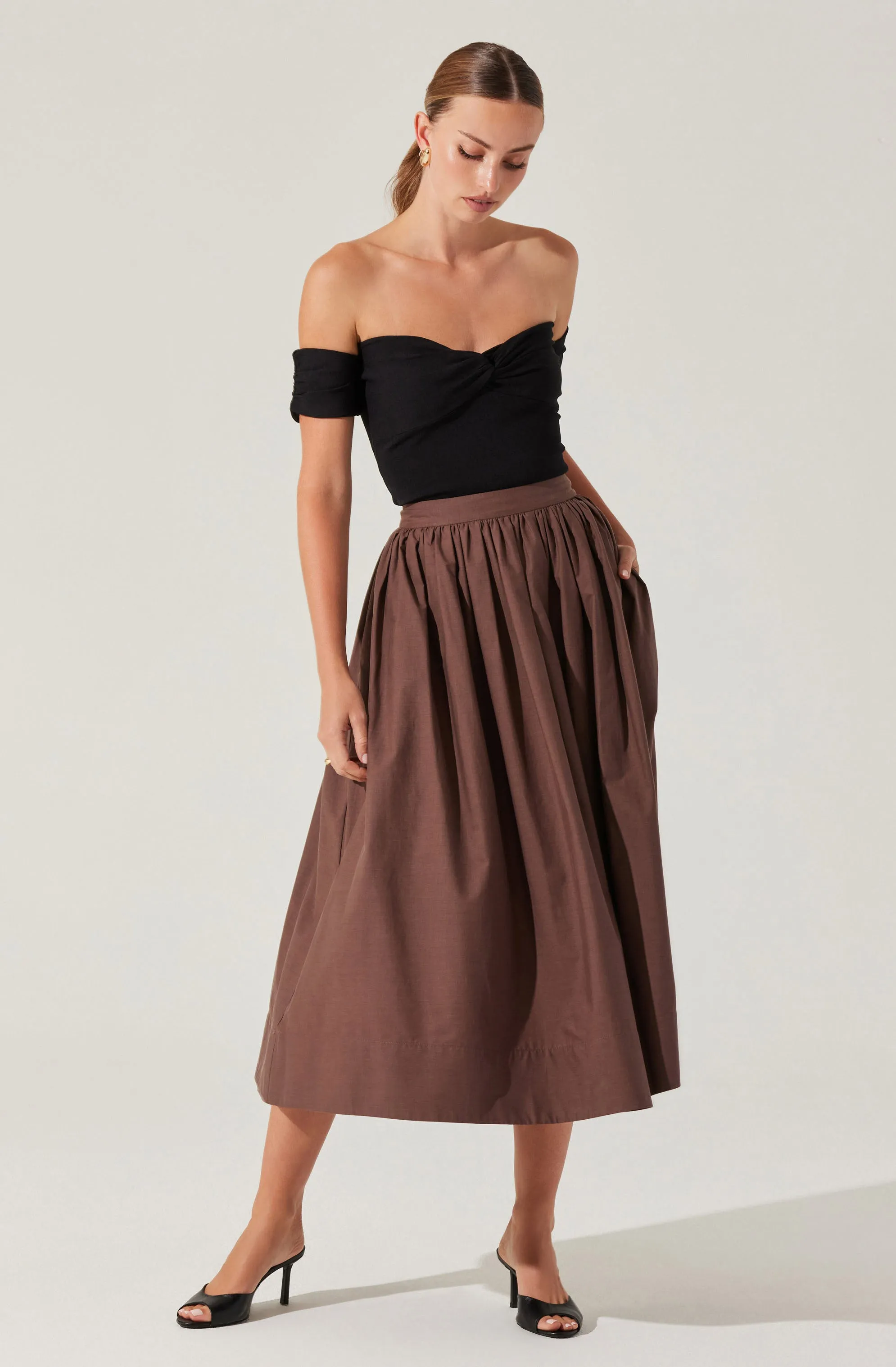 Twist Front Off Shoulder Top sold by Astr product image thumbnail 2
