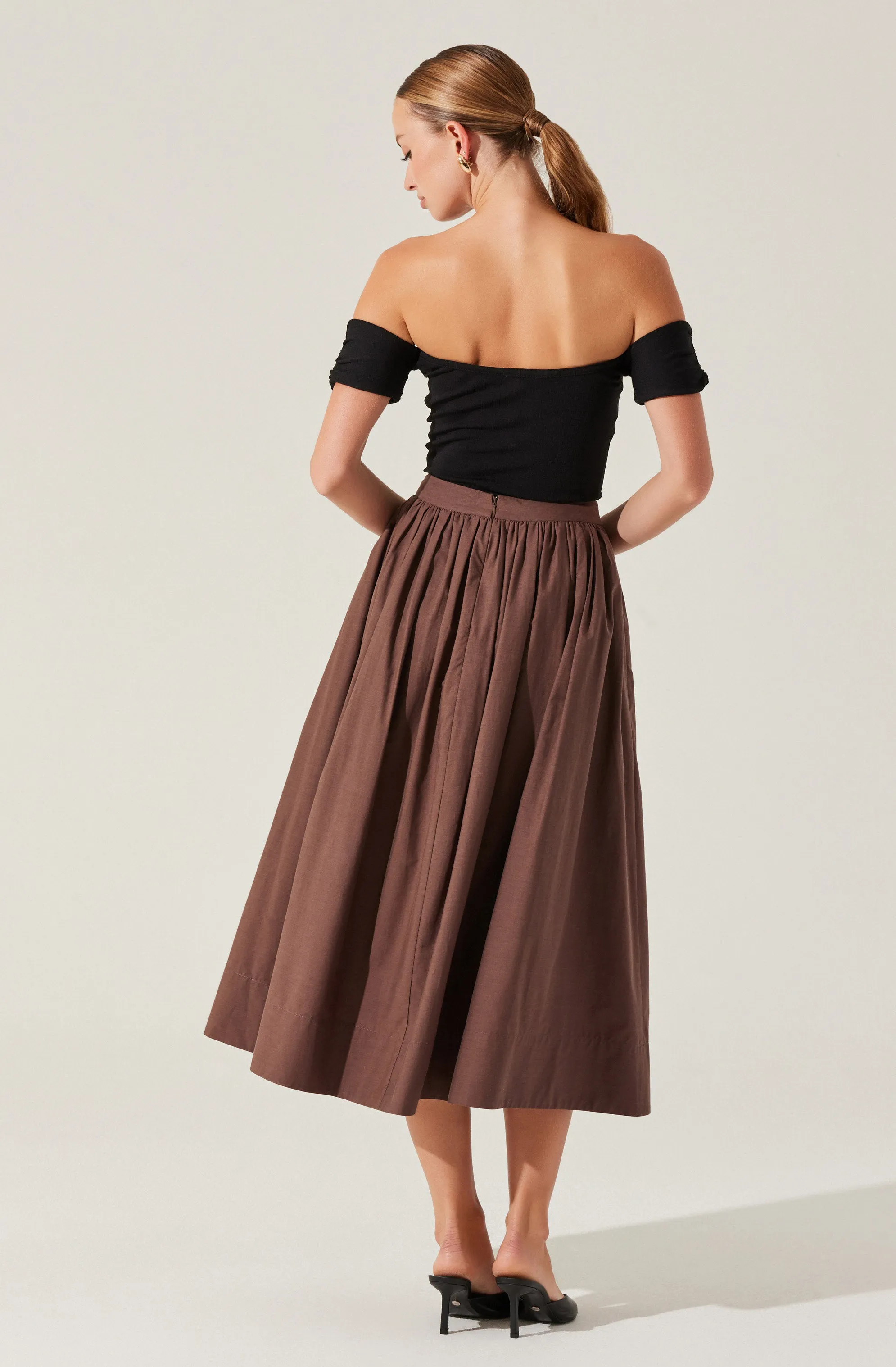 Twist Front Off Shoulder Top sold by Astr product image thumbnail 4