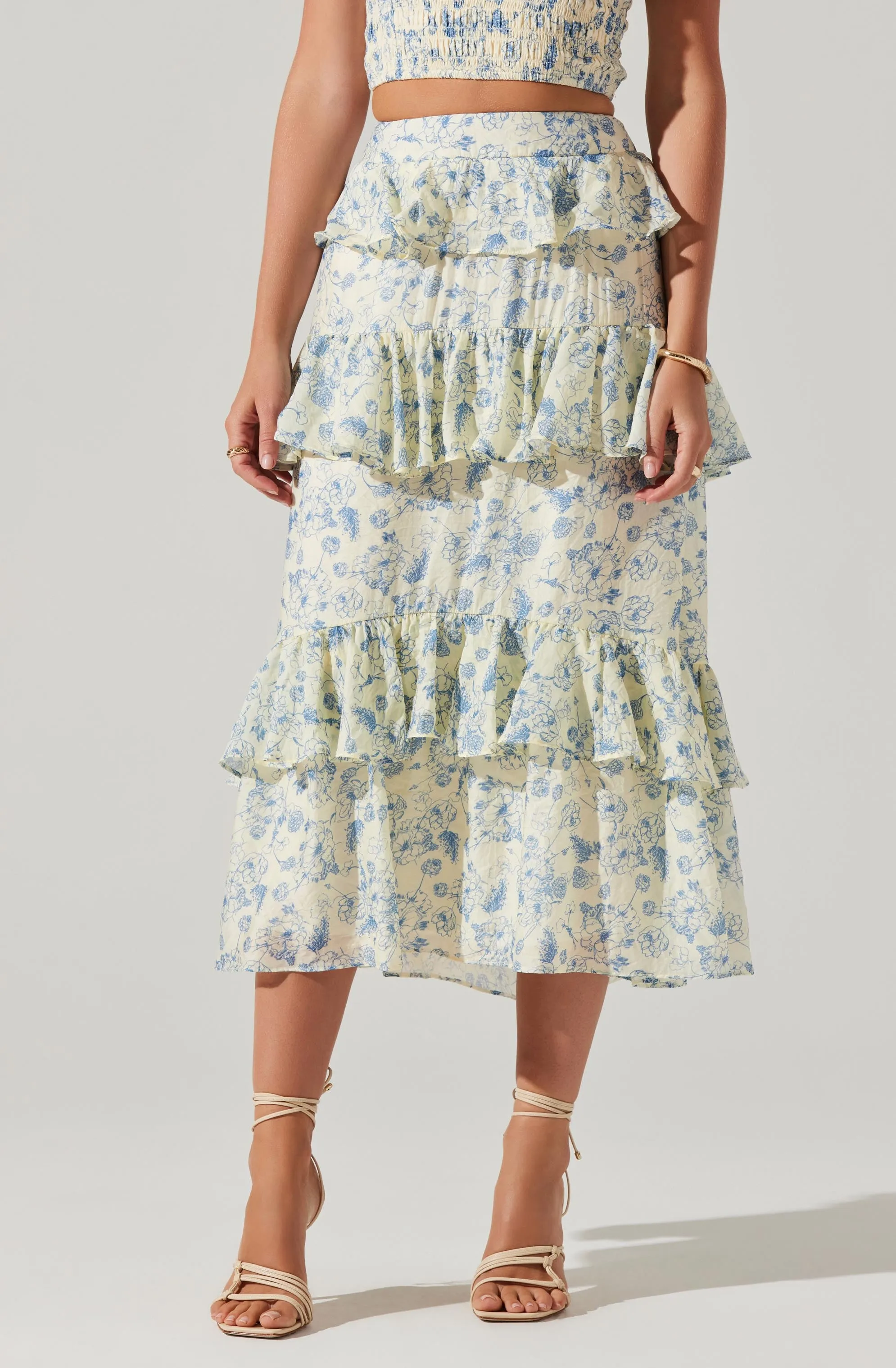 Foufette Floral Tiered Skirt sold by Astr product image thumbnail 2