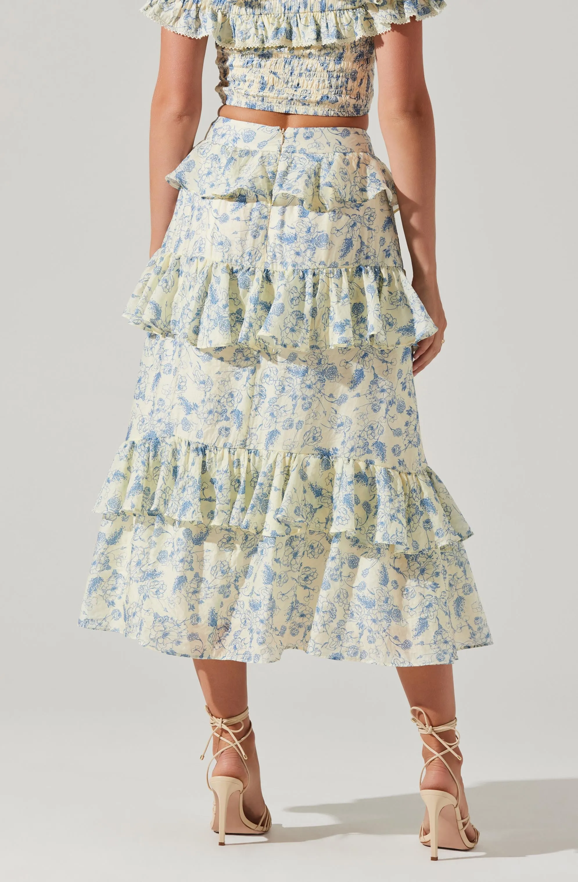 Foufette Floral Tiered Skirt sold by Astr product image thumbnail 5