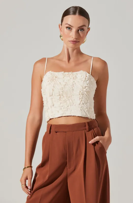 Kalinda 3D Texture Crop Top made by Astr