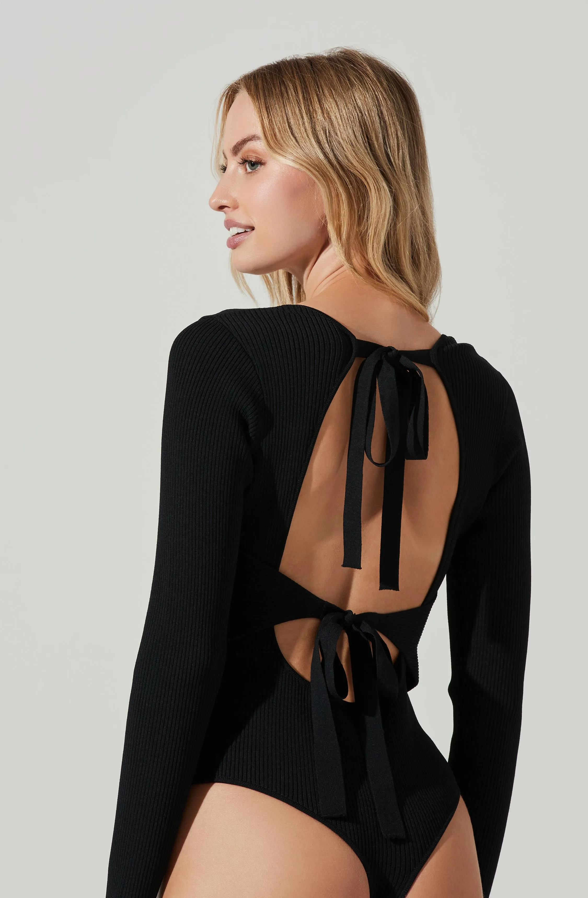 Farren Strappy Back Long Sleeve Bodysuit sold by Astr product image thumbnail 3