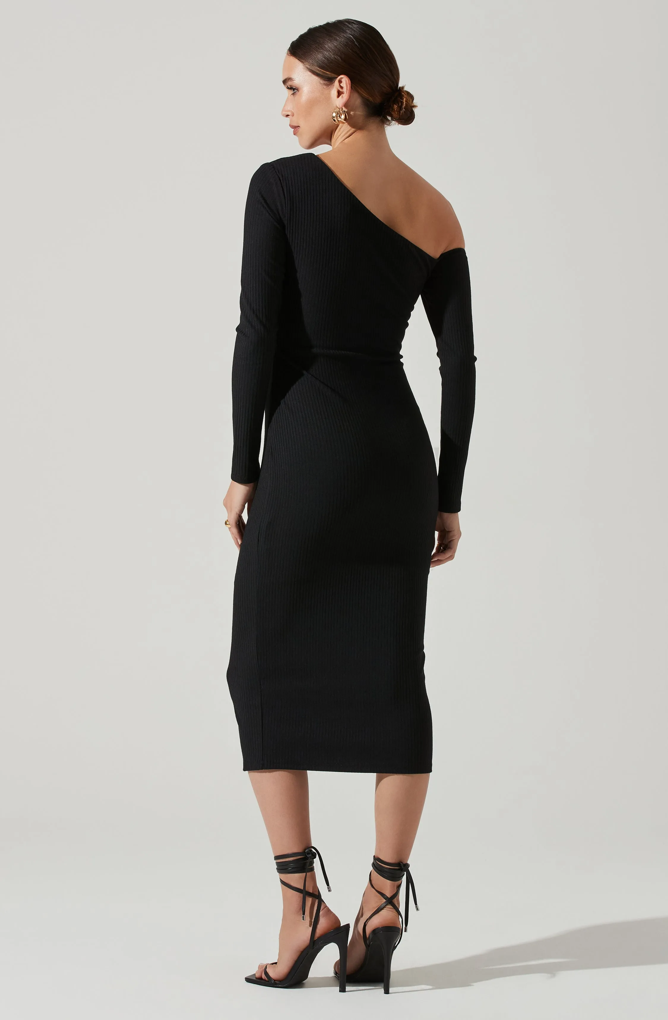 Asymmetrical Bust Cutout Midi Dress sold by Astr product image thumbnail 5