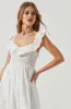Cottage Eyelet Ruffle Midi Dress sold by Astr