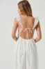 Cottage Eyelet Ruffle Midi Dress sold by Astr