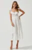 Cottage Eyelet Ruffle Midi Dress sold by Astr