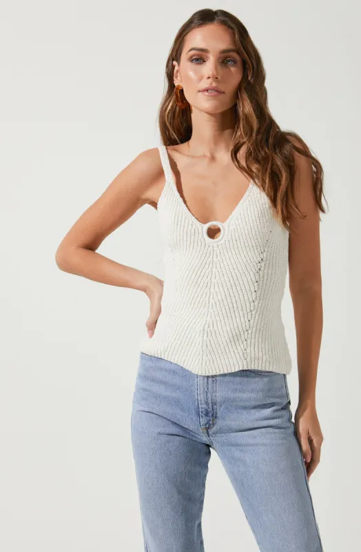Bevelyn Sweater Tank sold by Astr