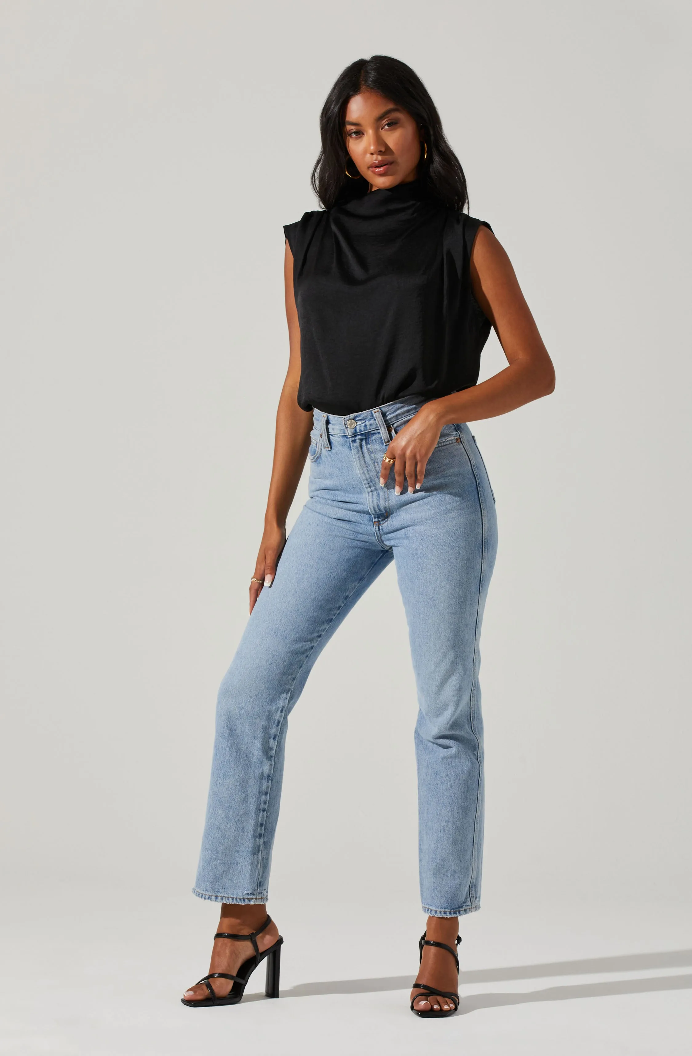 Cowl Neck Sleeveless Top sold by Astr product image thumbnail 2