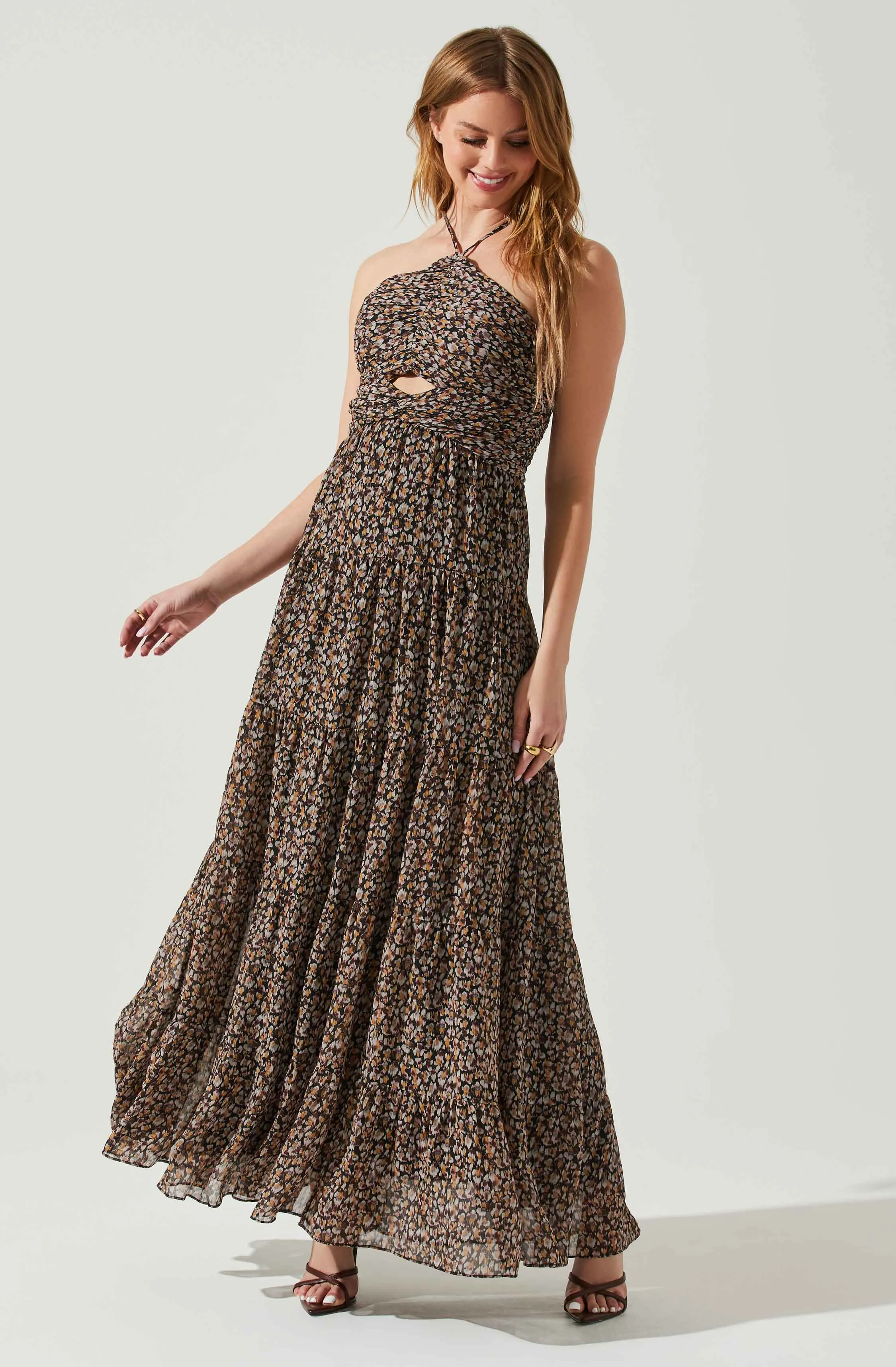 Madeline Center Cutout Floral Maxi Dress sold by Astr product image thumbnail 3