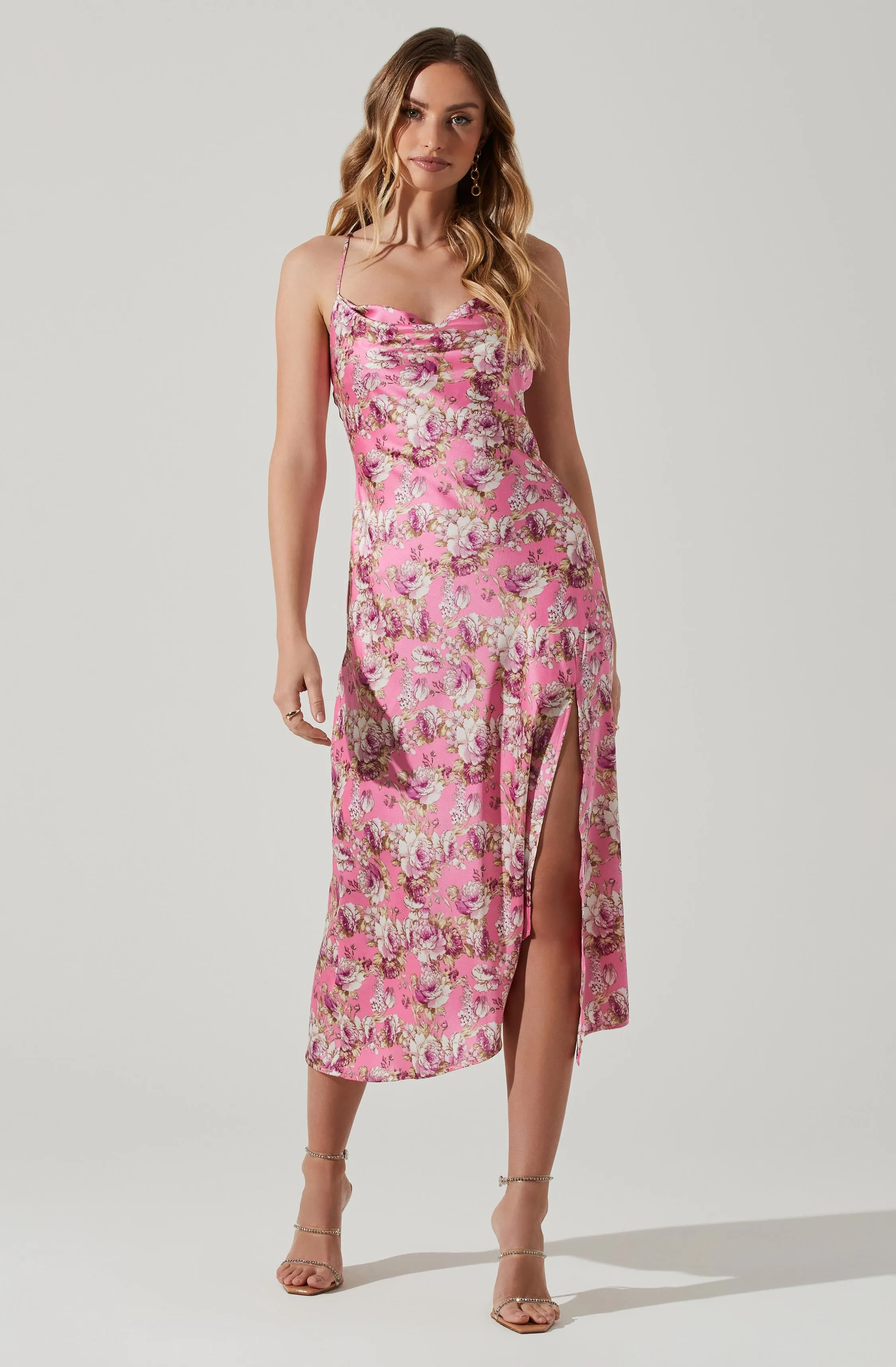 Gaia Floral Midi Dress sold by Astr