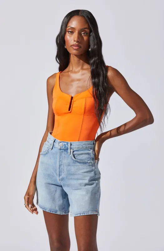 U-Bar Sleeveless Bodysuit made by Astr