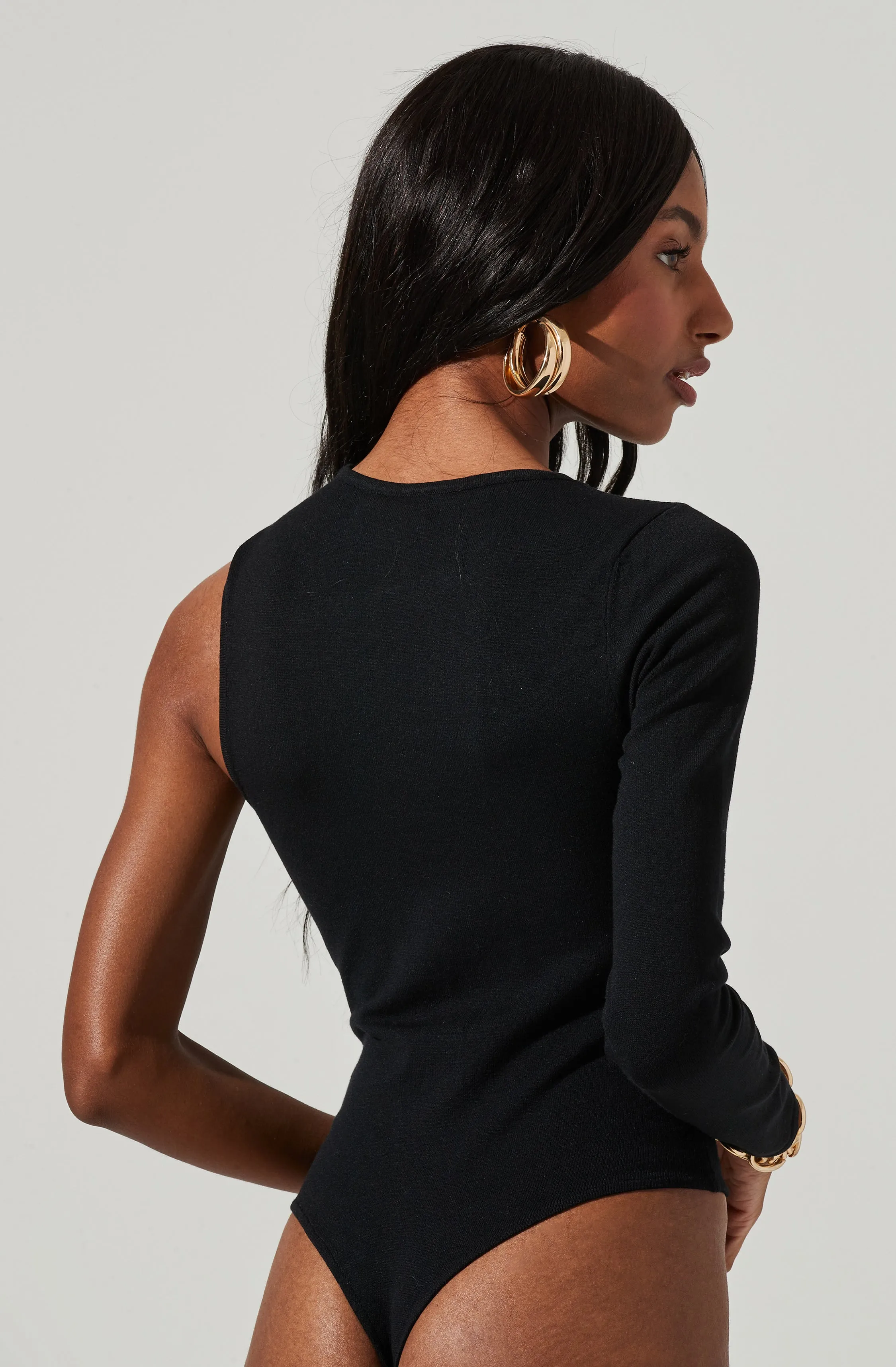 Delilah One Sleeve Bodysuit sold by Astr product image thumbnail 5