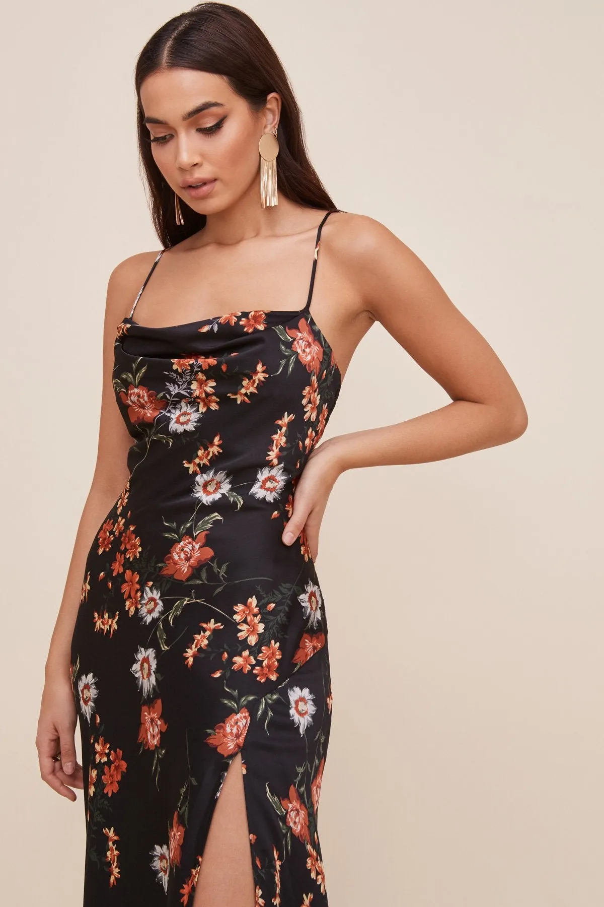 Gaia Floral Midi Dress sold by Astr product image thumbnail 2