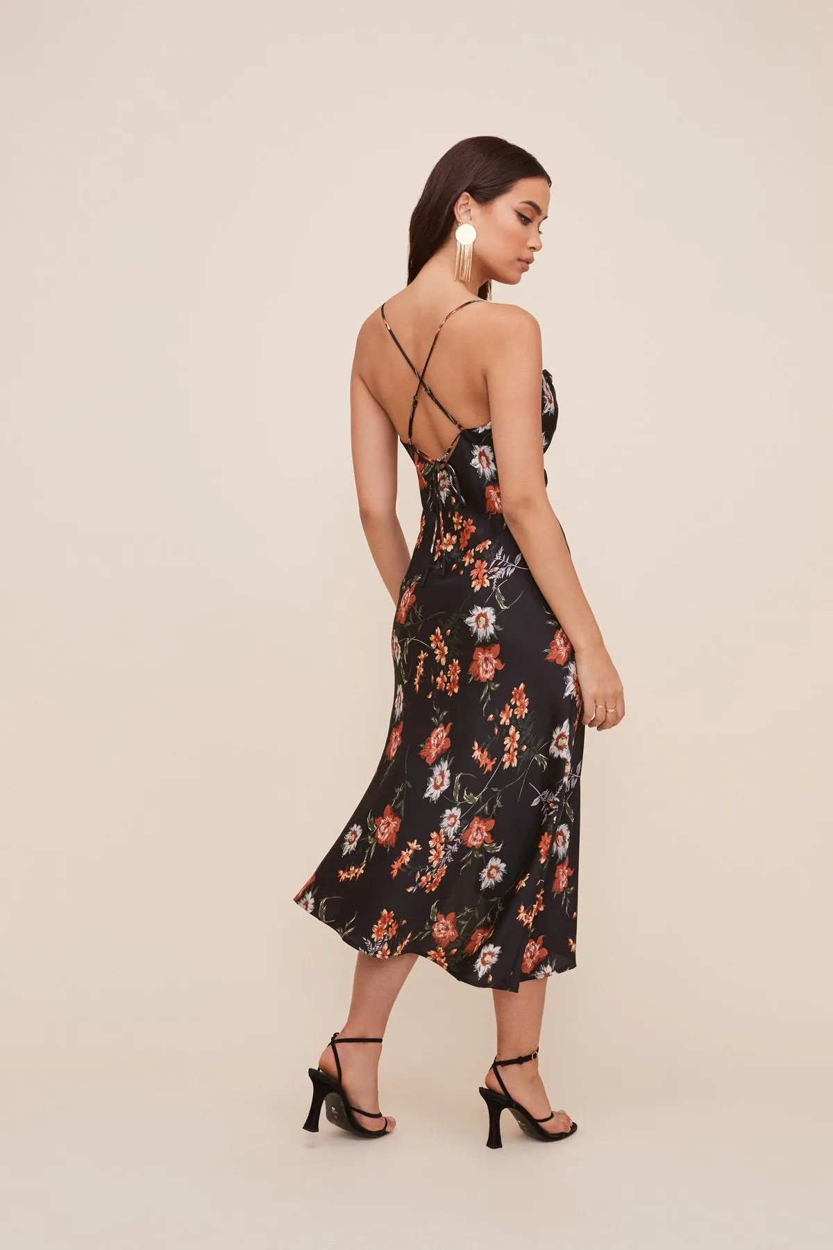 Gaia Floral Midi Dress sold by Astr product image thumbnail 3