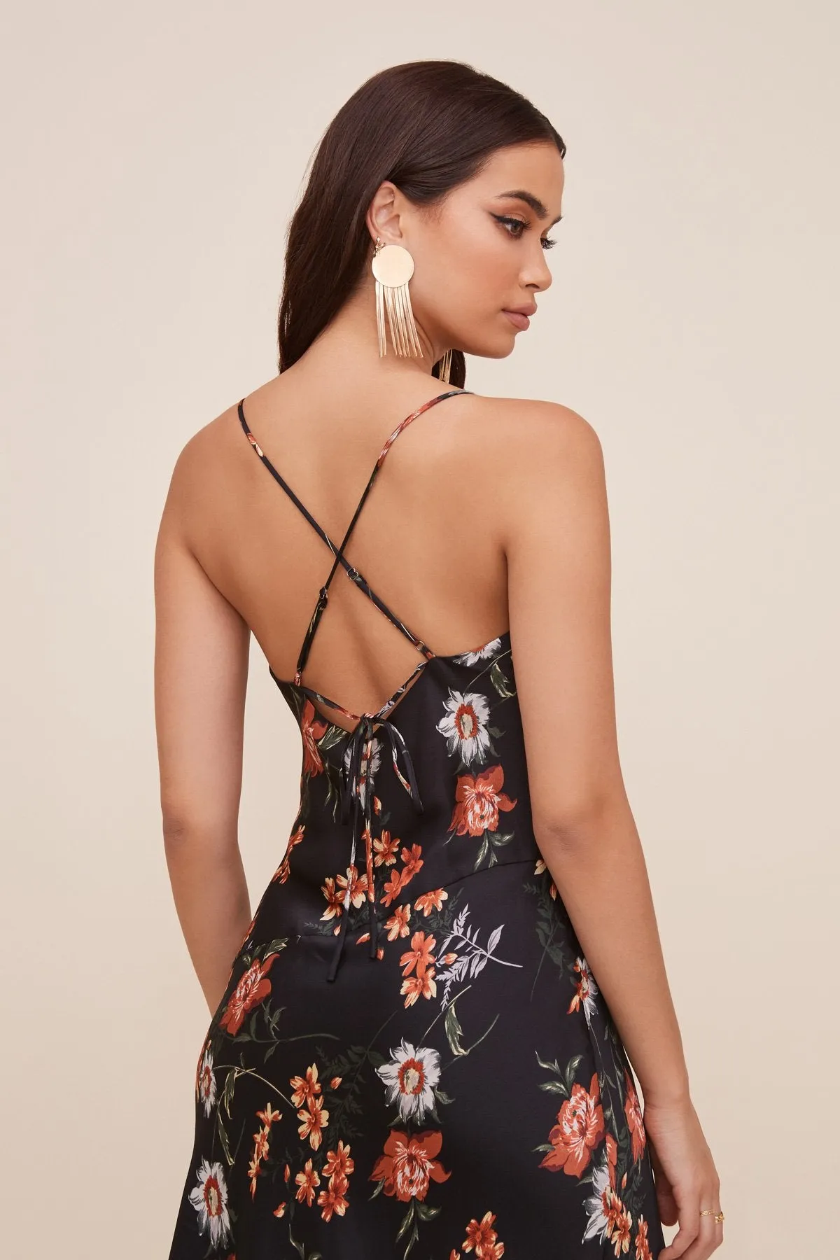 Gaia Floral Midi Dress sold by Astr product image thumbnail 4