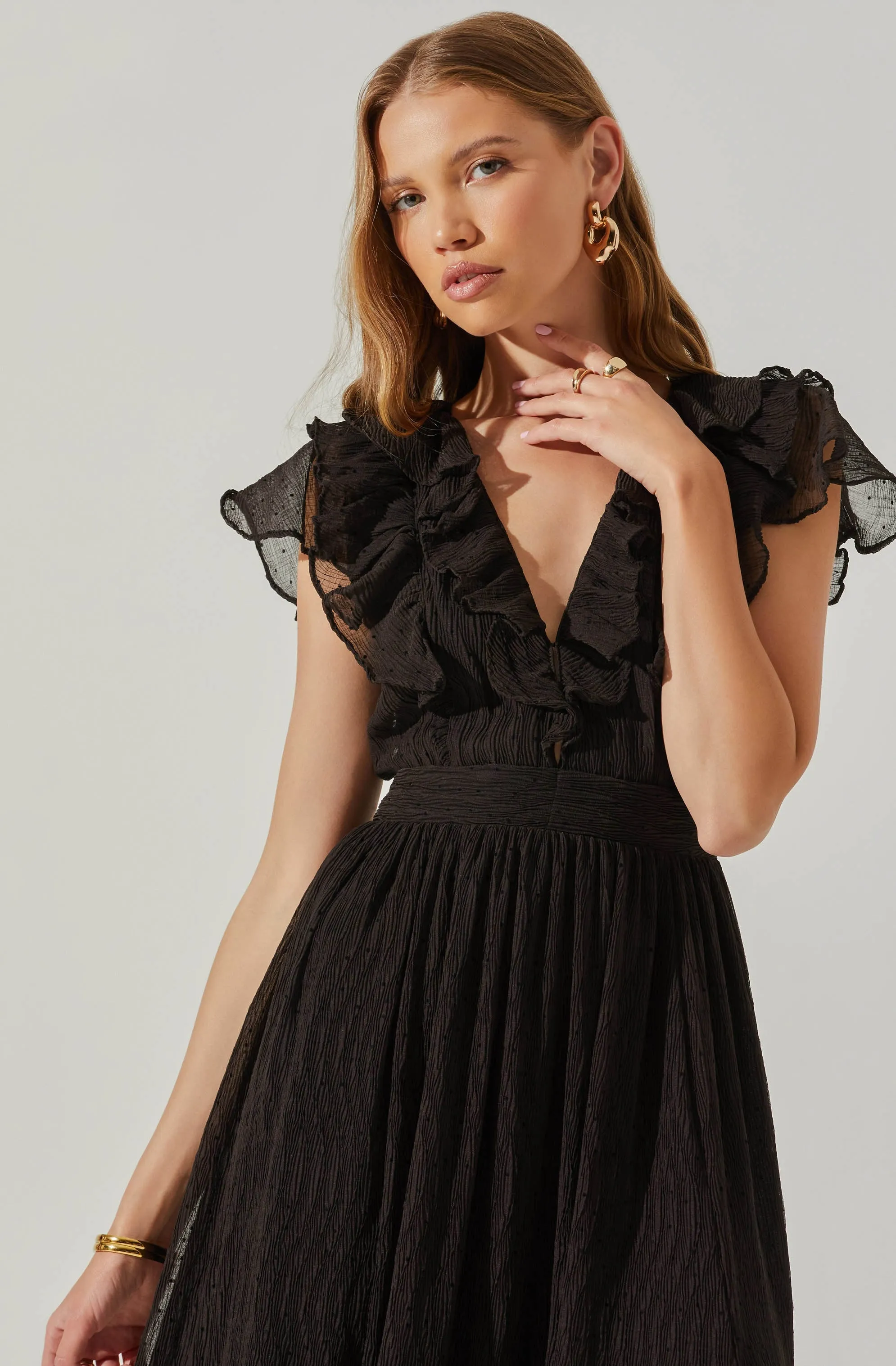 Tiara Ruffle Maxi Dress sold by Astr product image thumbnail 2