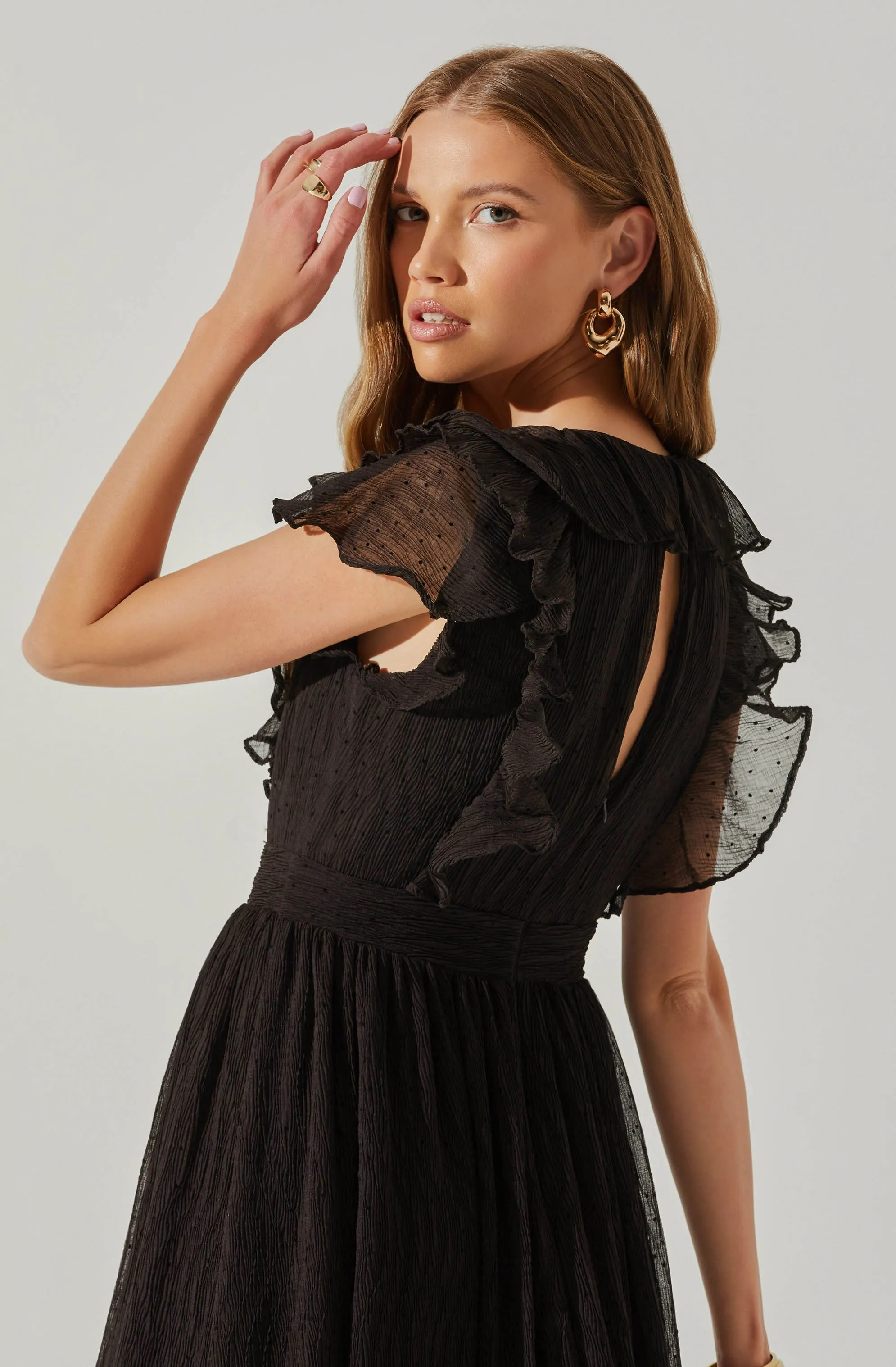 Tiara Ruffle Maxi Dress sold by Astr product image thumbnail 5