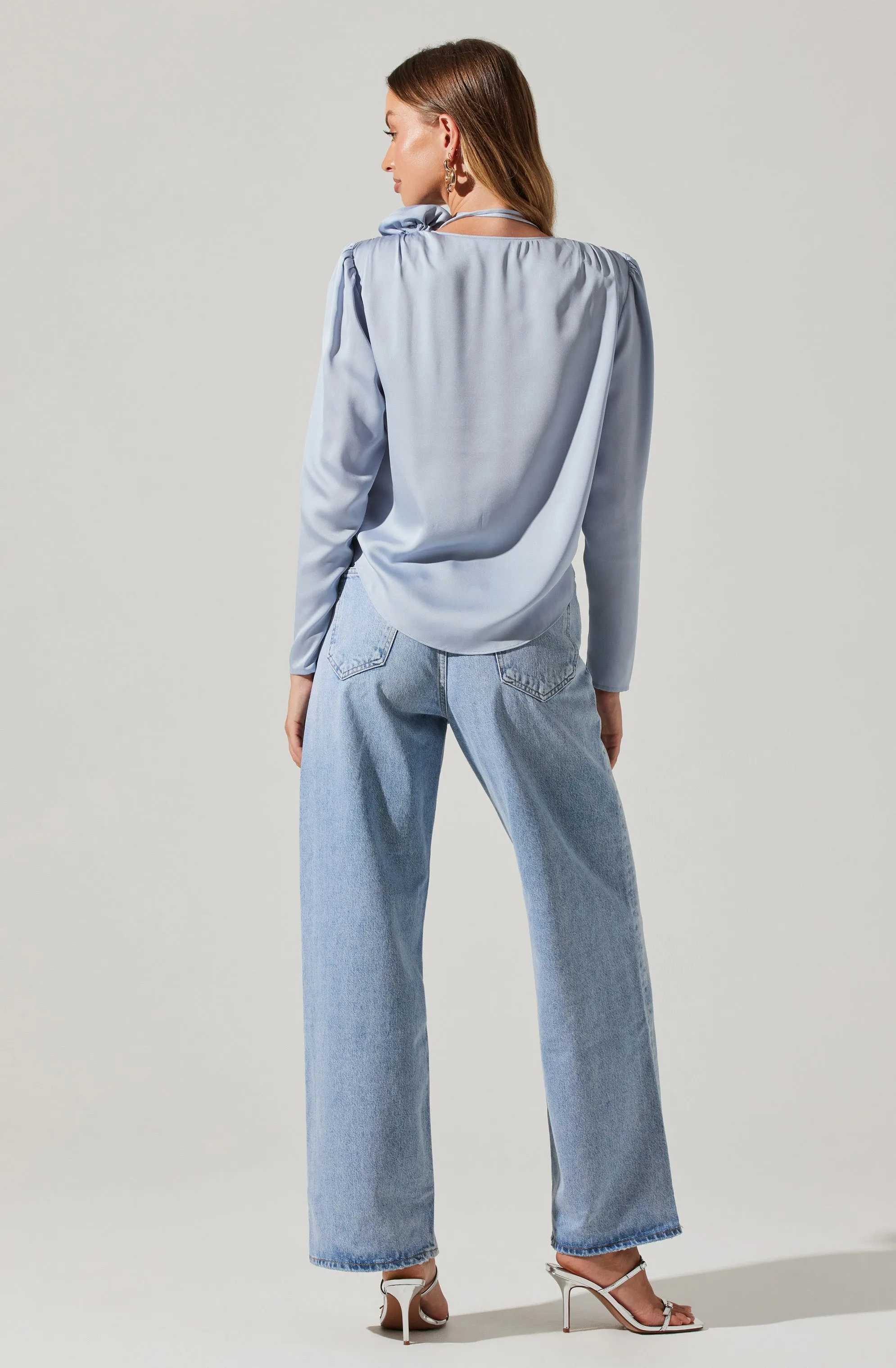 Lovisa Satin Long Sleeve Corsage Top sold by Astr product image thumbnail 5