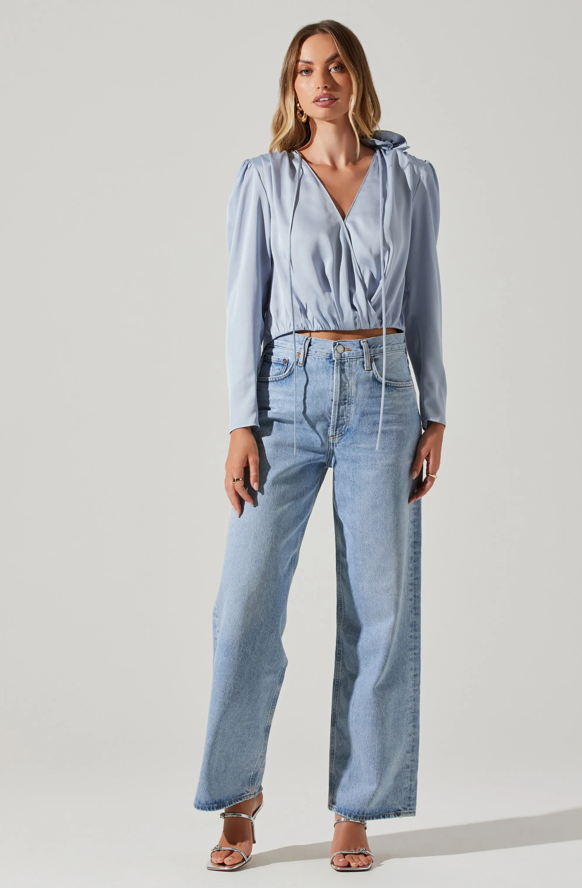 Lovisa Satin Long Sleeve Corsage Top sold by Astr product image thumbnail 2