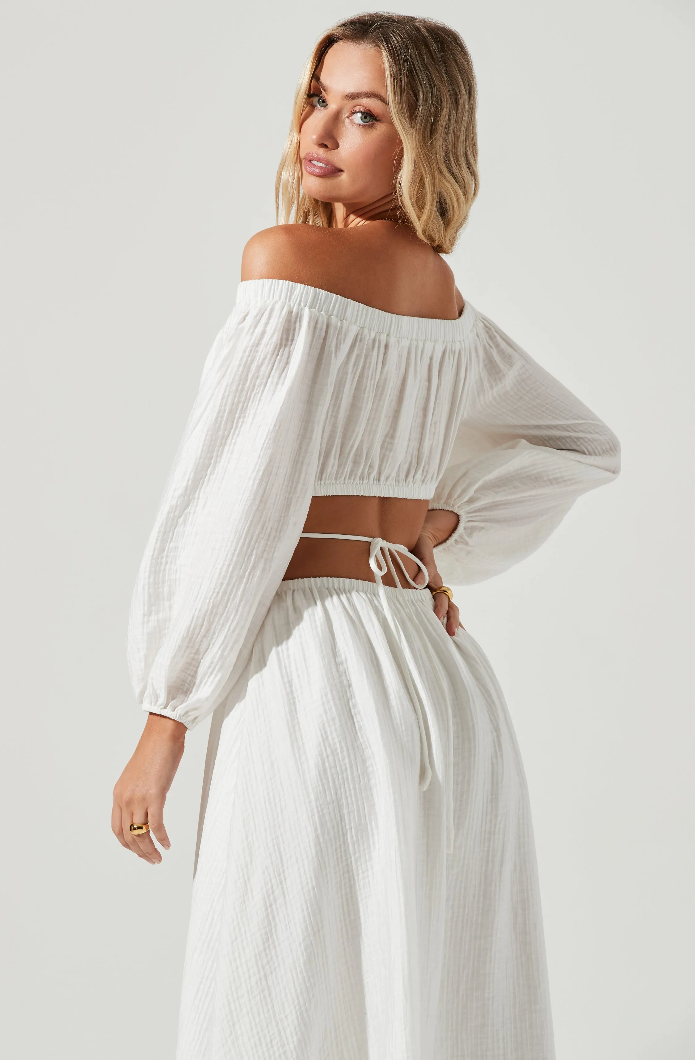 Cassian Cutout Off Shoulder Midi Dress sold by Astr product image thumbnail 4
