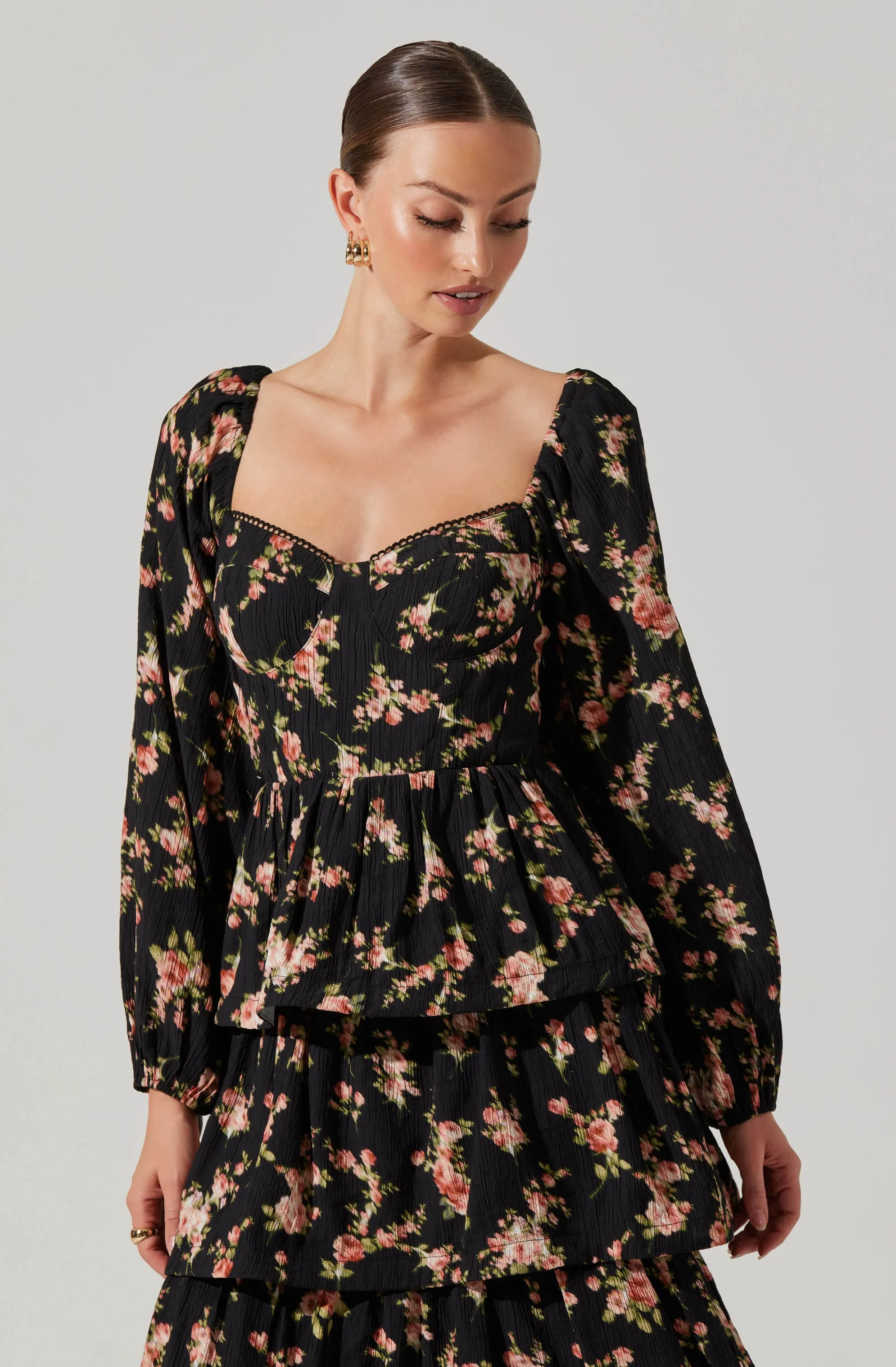 Aumie Tiered Floral Maxi Dress sold by Astr product image thumbnail 2