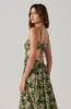 Open Back Floral Midi Dress sold by Astr