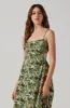 Open Back Floral Midi Dress sold by Astr