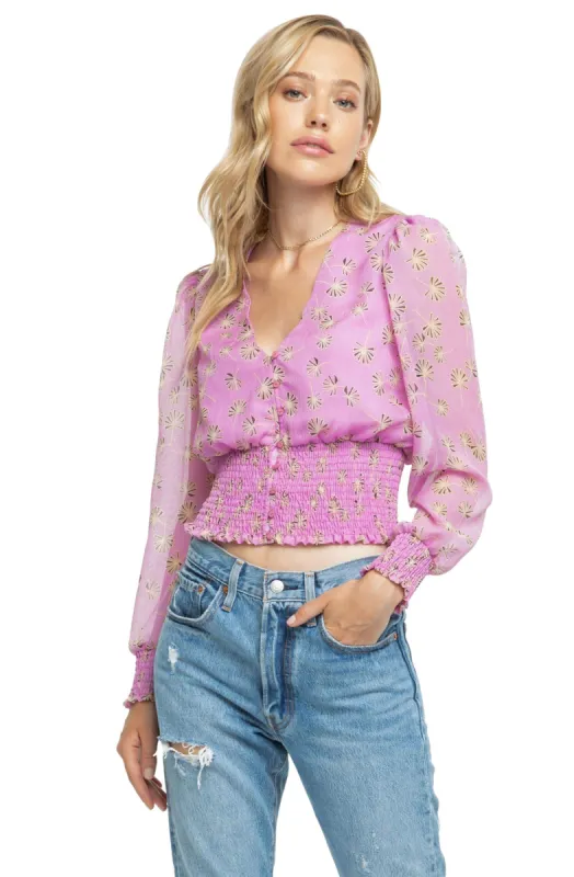 Tatum Floral Top sold by Astr