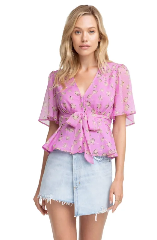 Stevie Floral Top sold by Astr