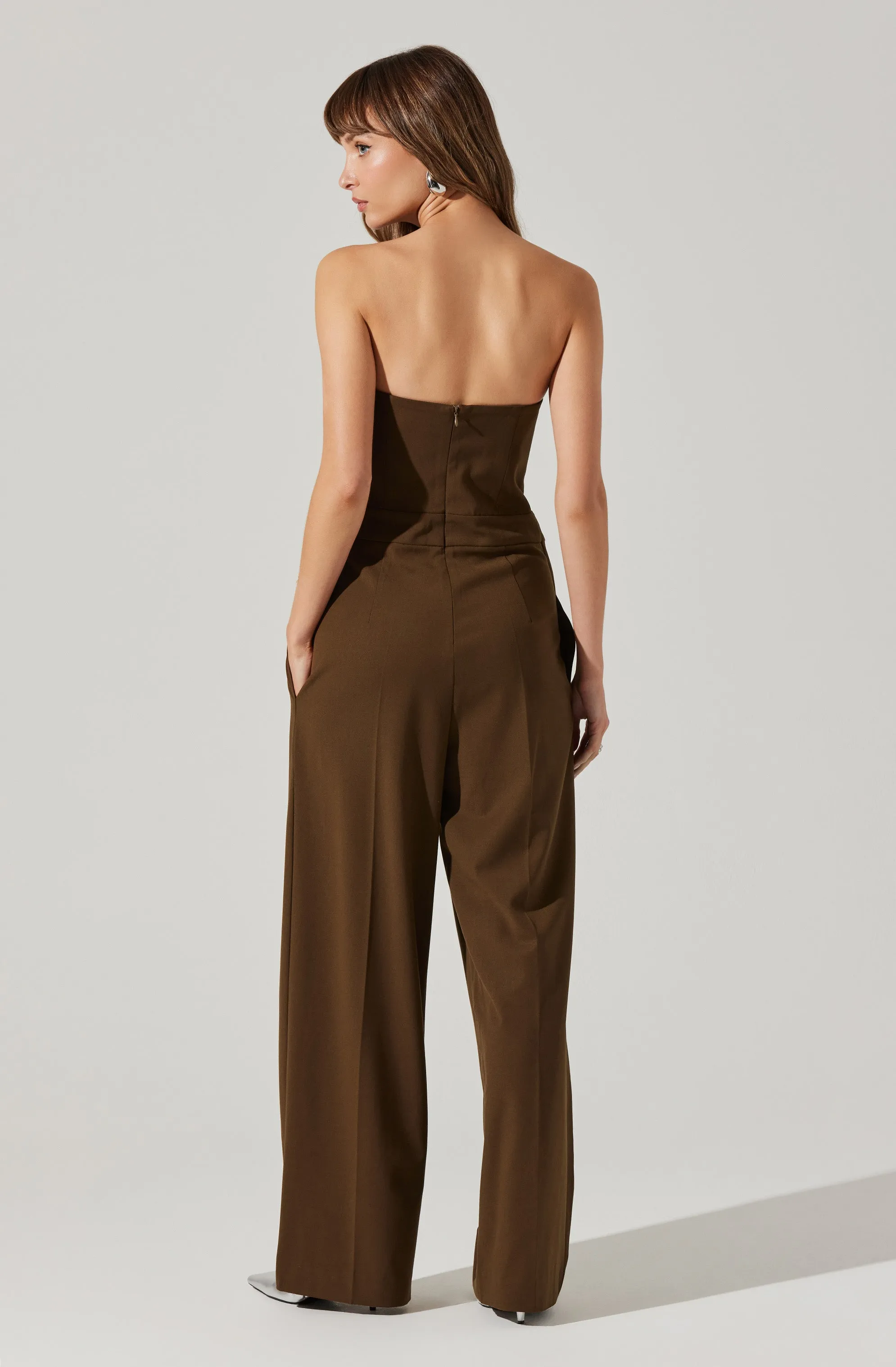 Bryony Tailored Pleat Belted Jumpsuit sold by Astr product image thumbnail 5