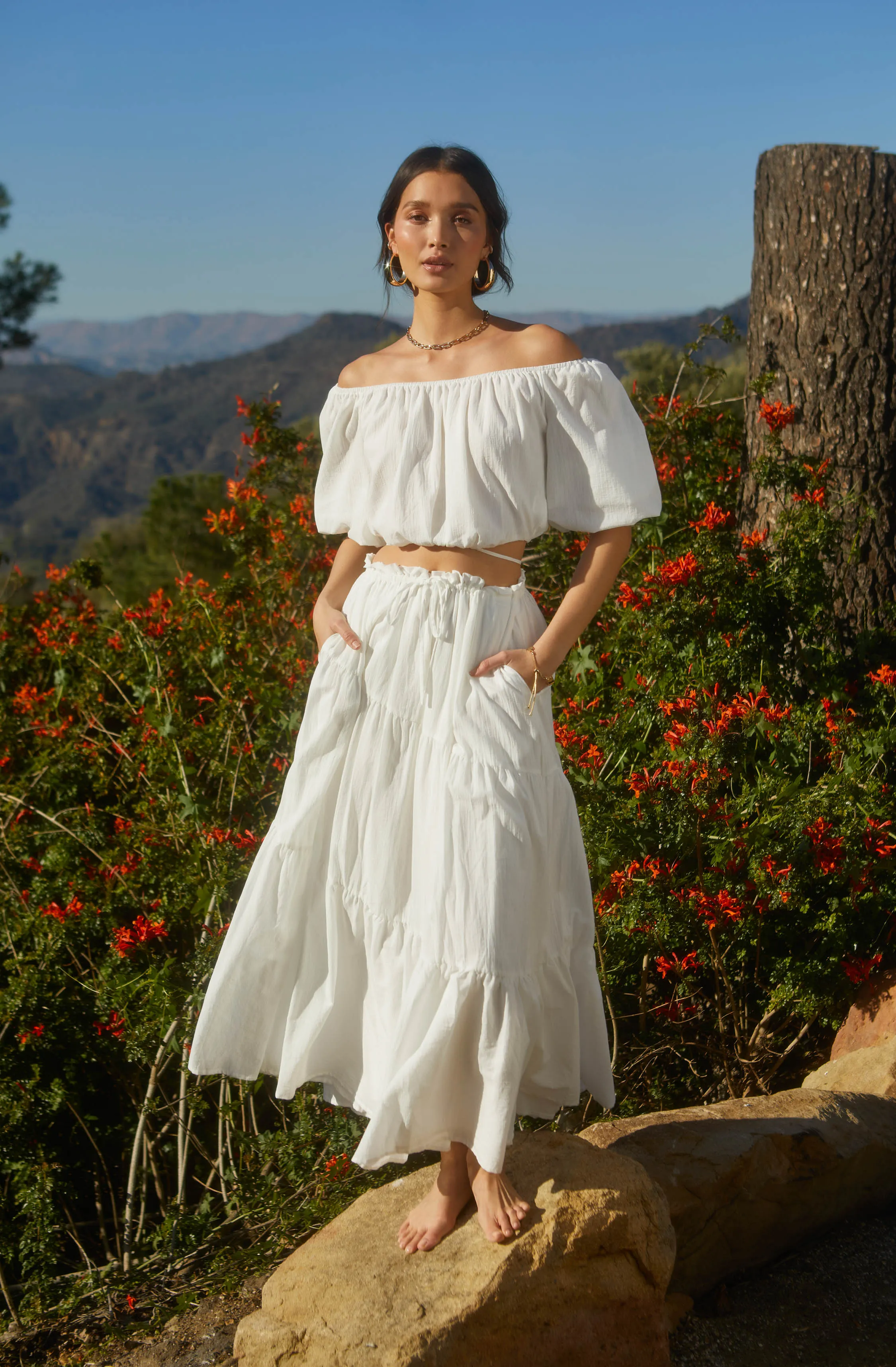 Balboa Tiered Maxi Skirt sold by Astr product image thumbnail 5