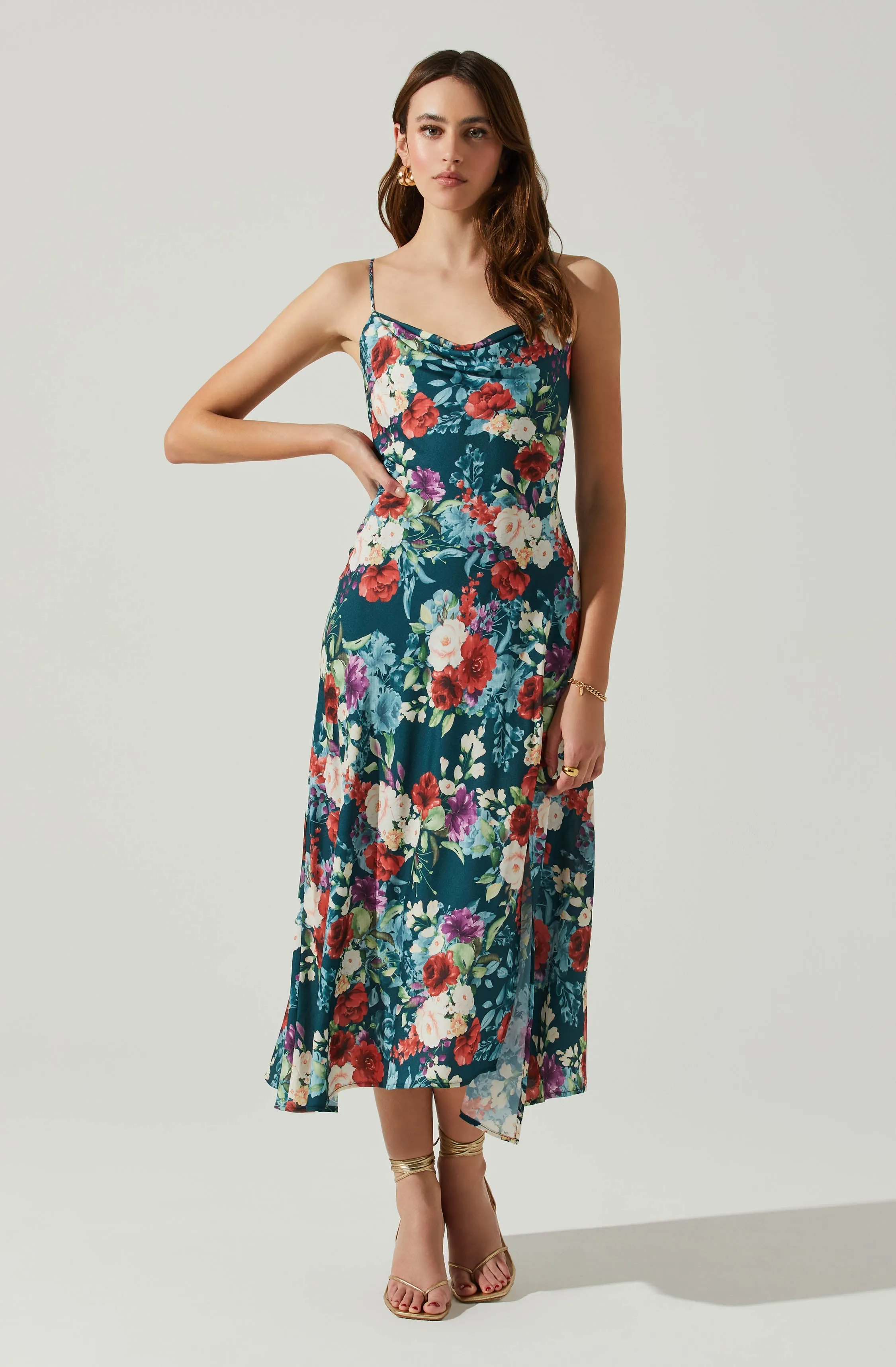 Gaia Floral Midi Dress sold by Astr product image thumbnail 3