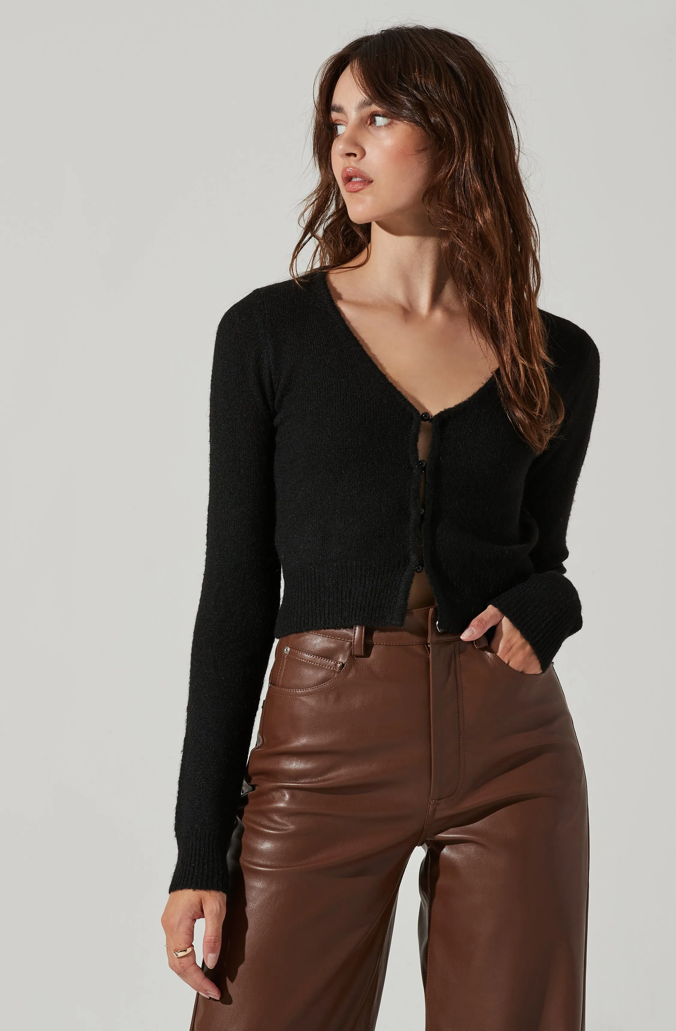 Pearl Button Cardigan sold by Astr product image thumbnail 5