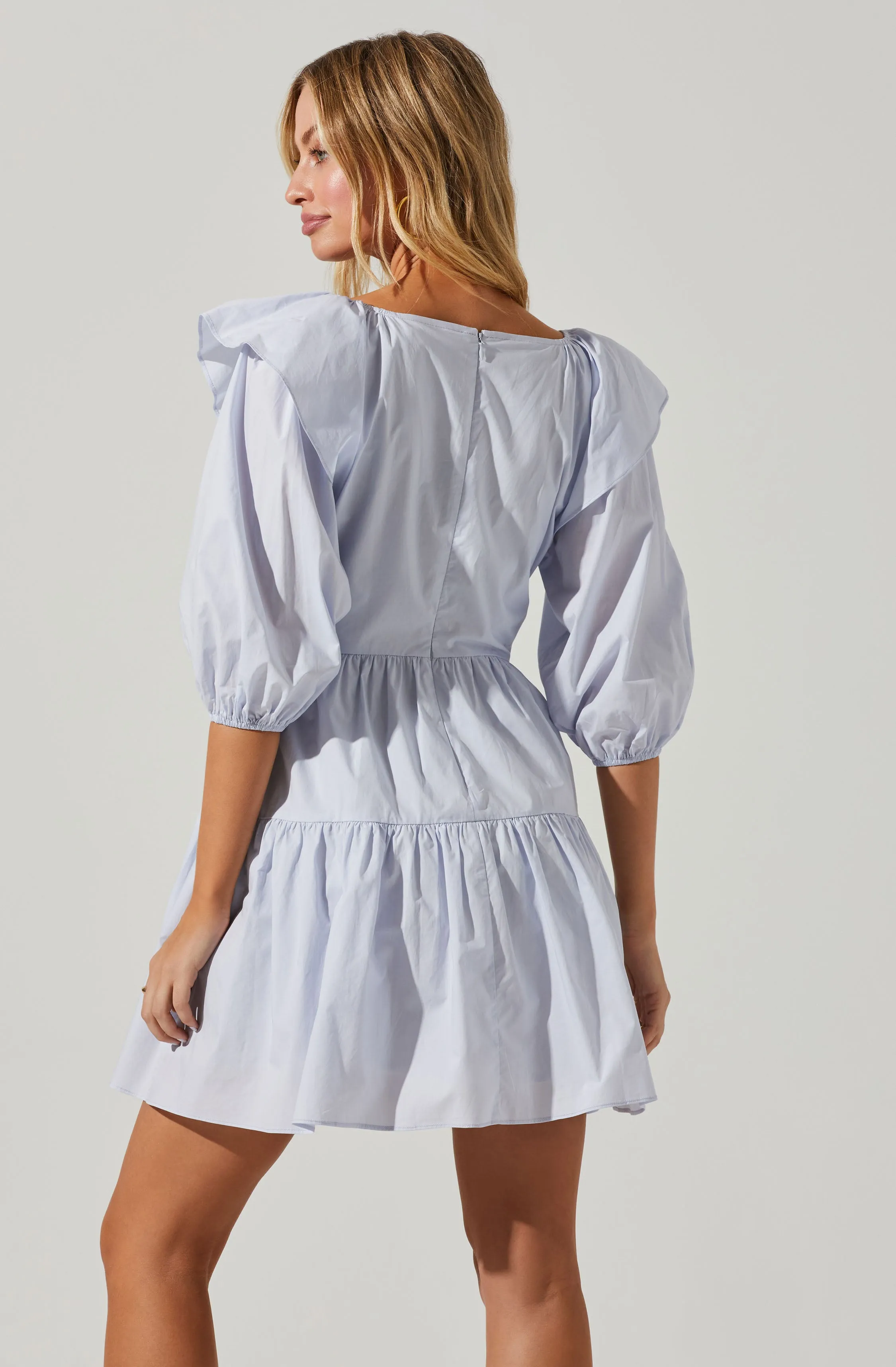 Nixi Ruffle Tiered Mini Dress sold by Astr product image thumbnail 5
