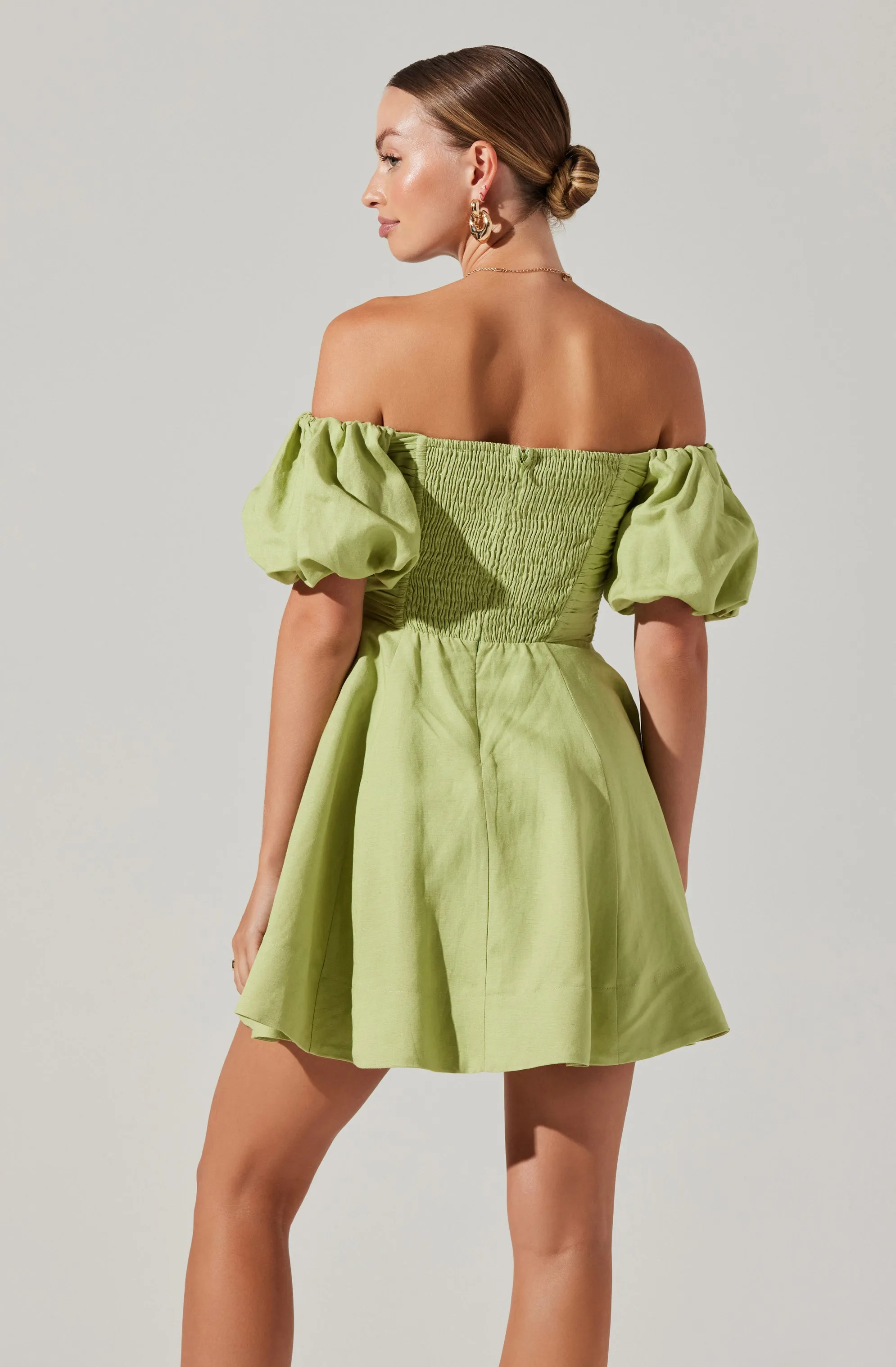 Ula Off-Shoulder Mini Dress sold by Astr product image thumbnail 5