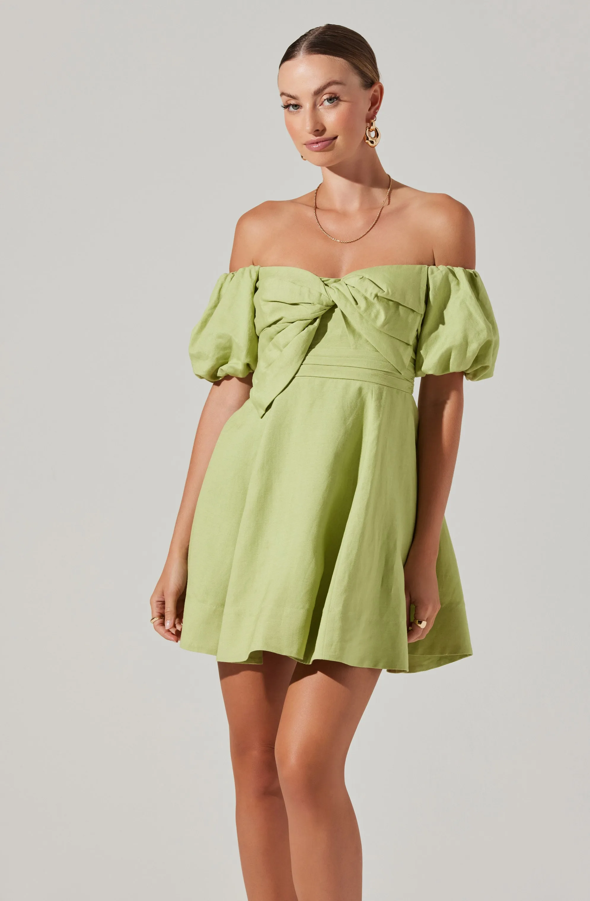 Ula Off-Shoulder Mini Dress sold by Astr product image thumbnail 2