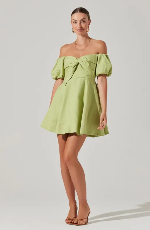 Ula Off-Shoulder Mini Dress made by Astr