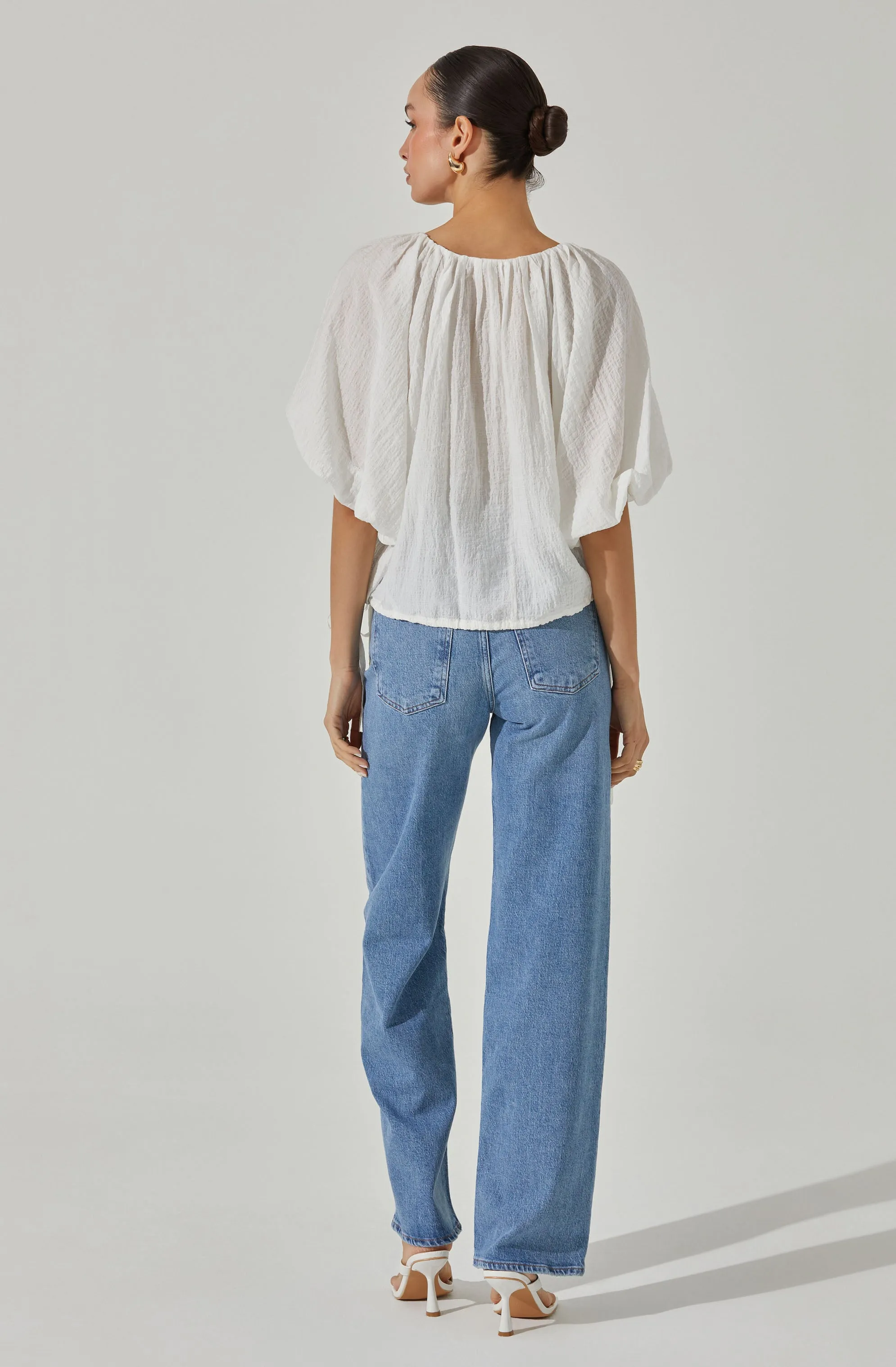 Side Tie Dolman V-neck Top sold by Astr product image thumbnail 5