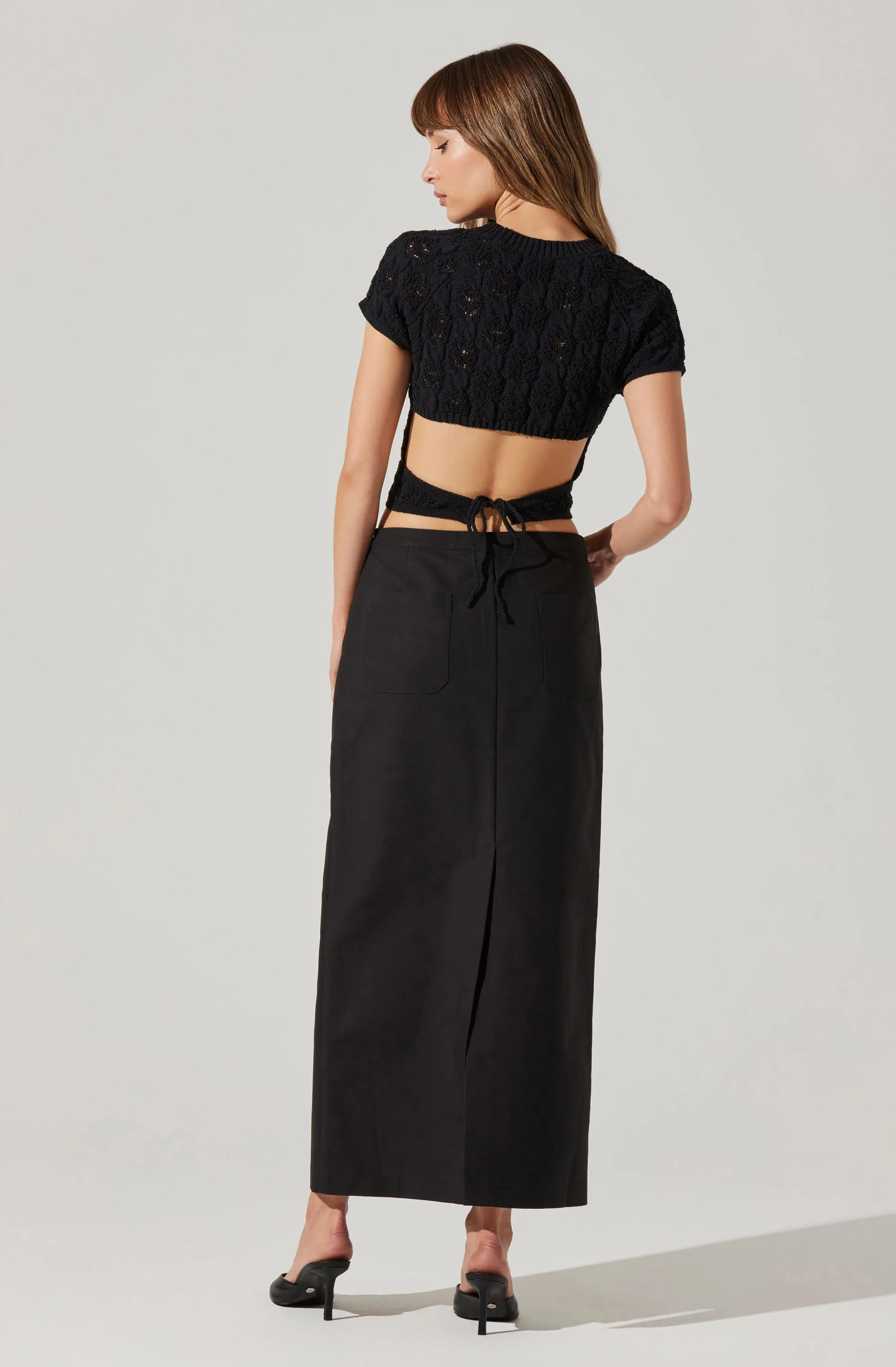 Sibley Tailored Midi Skirt sold by Astr product image thumbnail 5