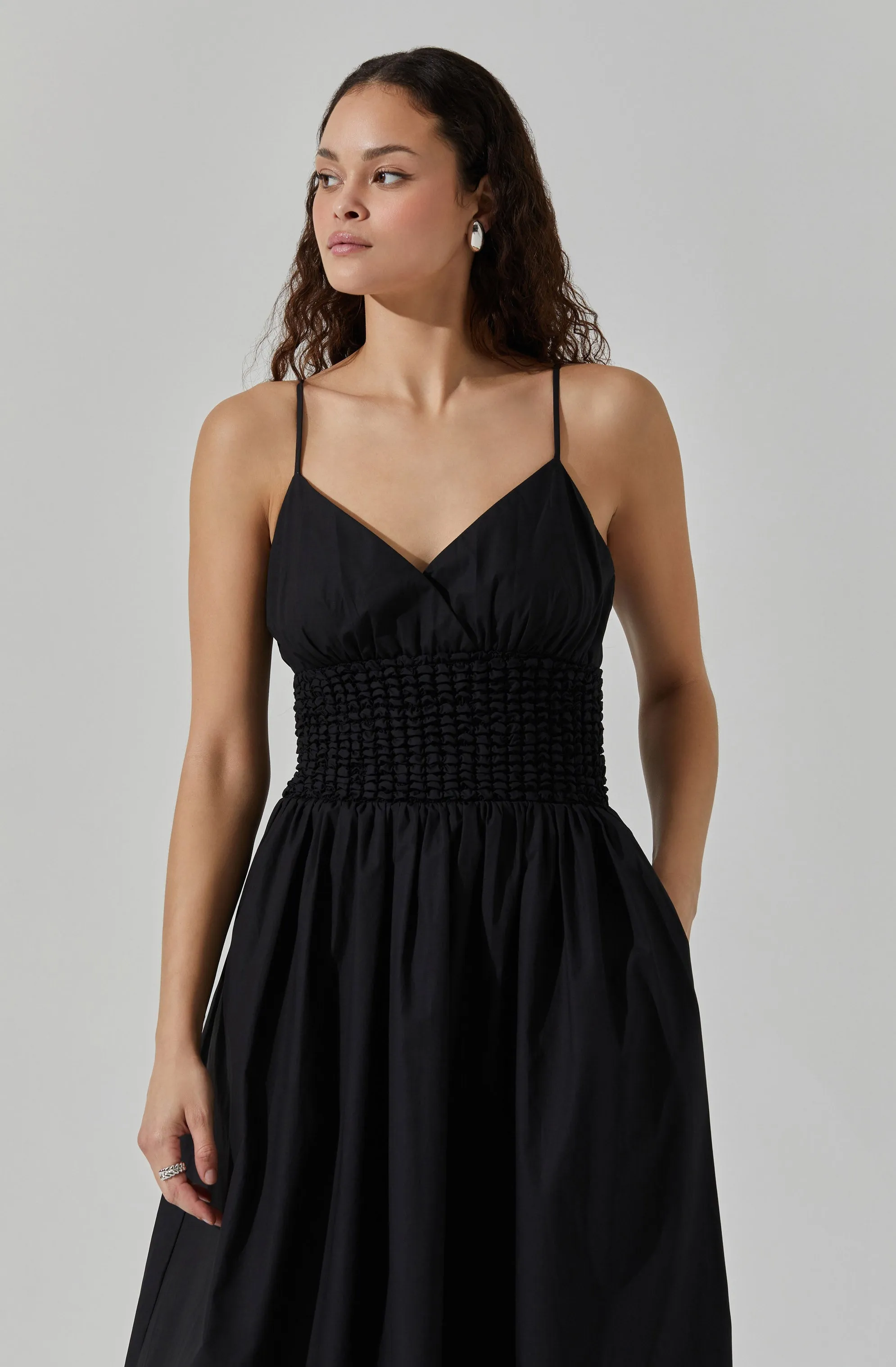 Popcorn Waist Midi Dress sold by Astr product image thumbnail 2