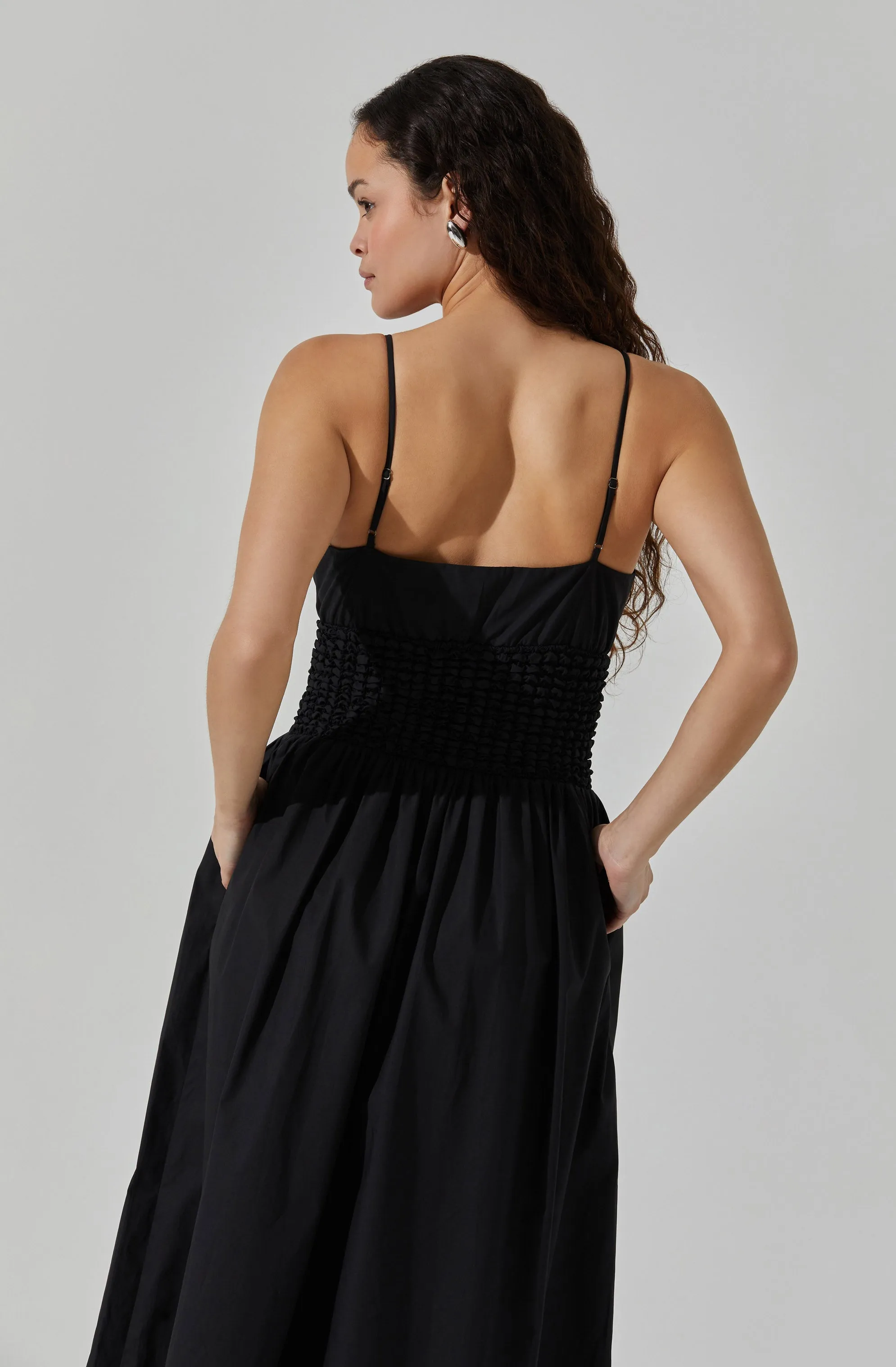 Popcorn Waist Midi Dress sold by Astr product image thumbnail 5