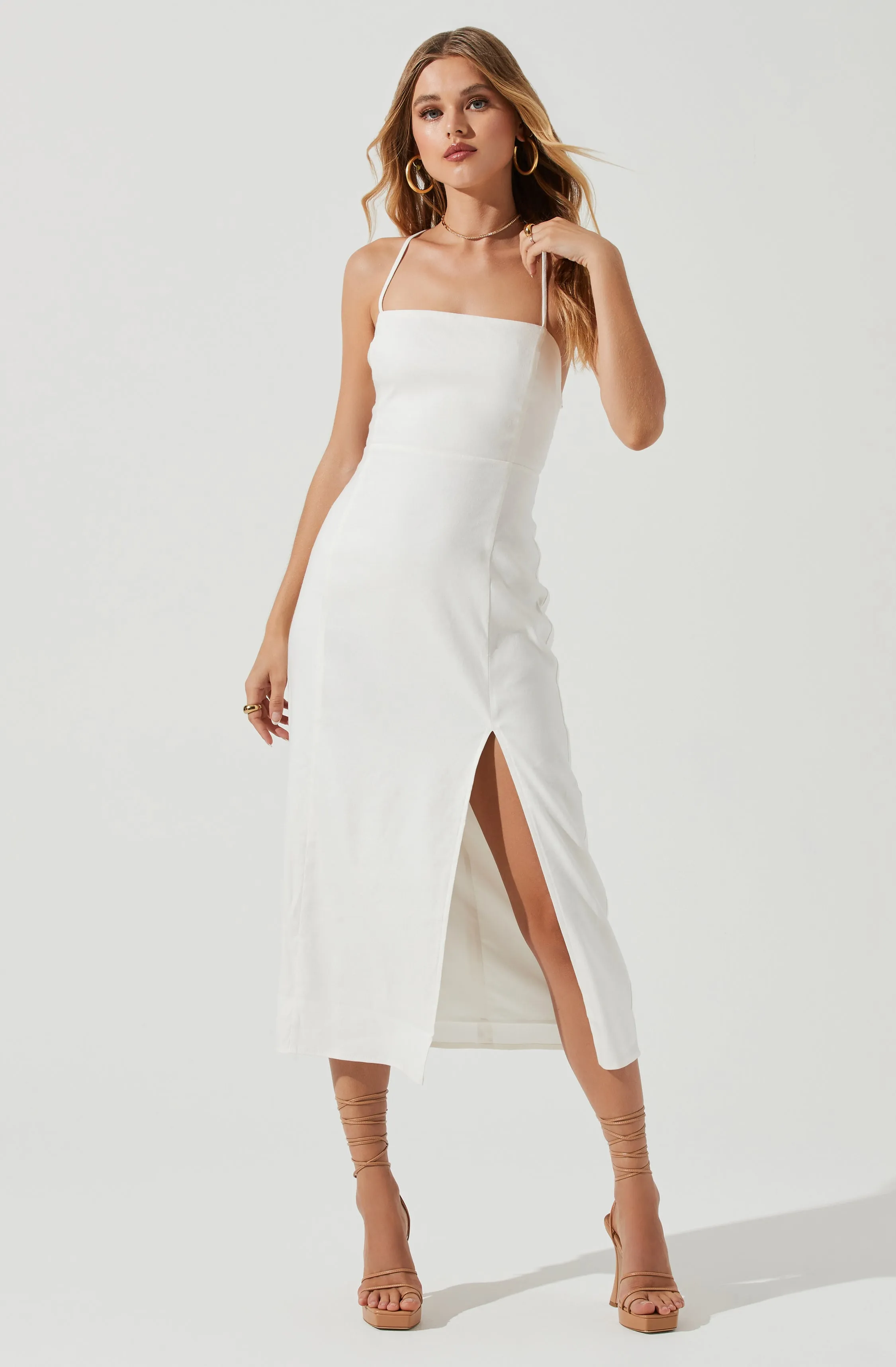 Brayden Strappy Back Midi Dress sold by Astr