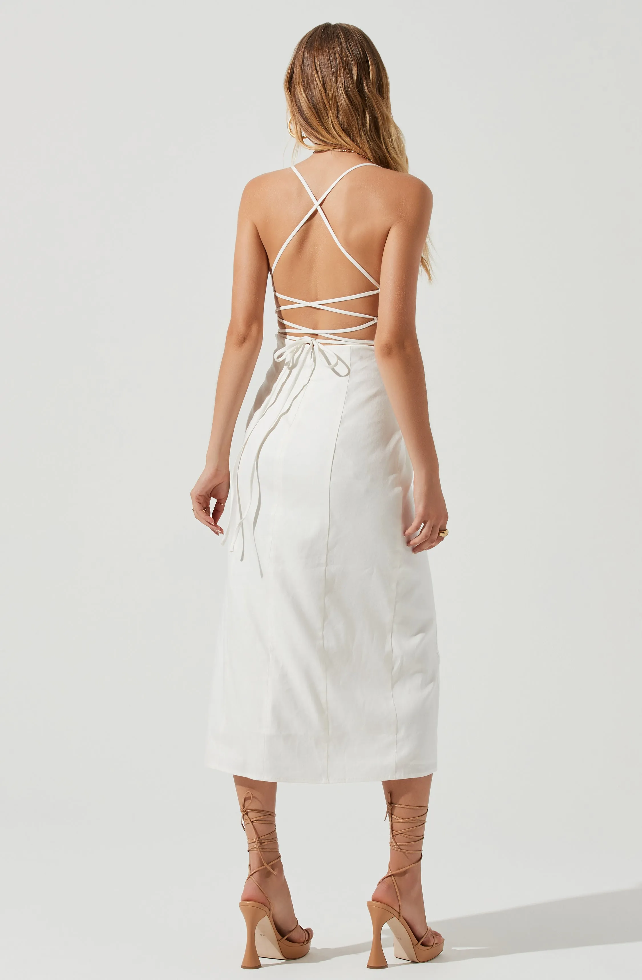 Brayden Strappy Back Midi Dress sold by Astr product image thumbnail 5