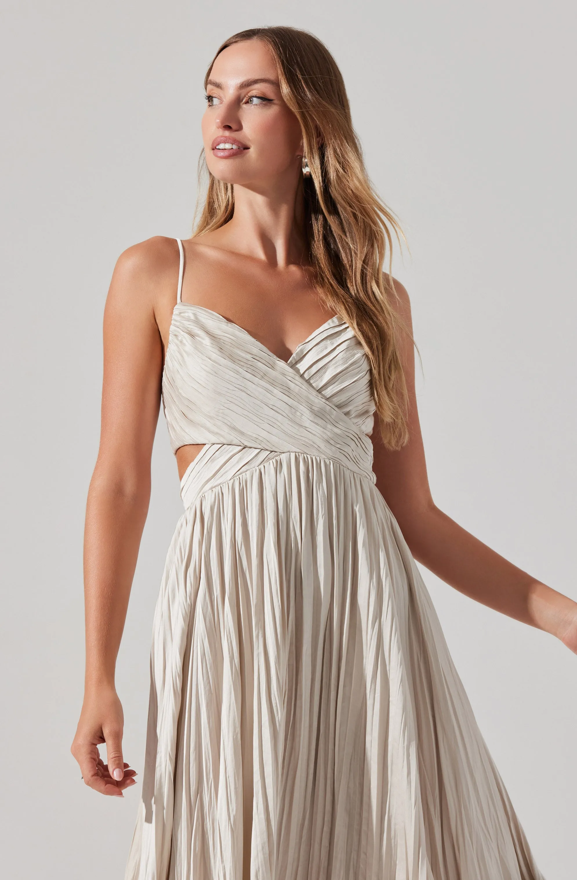 Capitola Pleated Midi Dress sold by Astr product image thumbnail 4