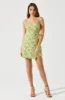Keyhole Wrap Floral Mini Dress sold by Astr